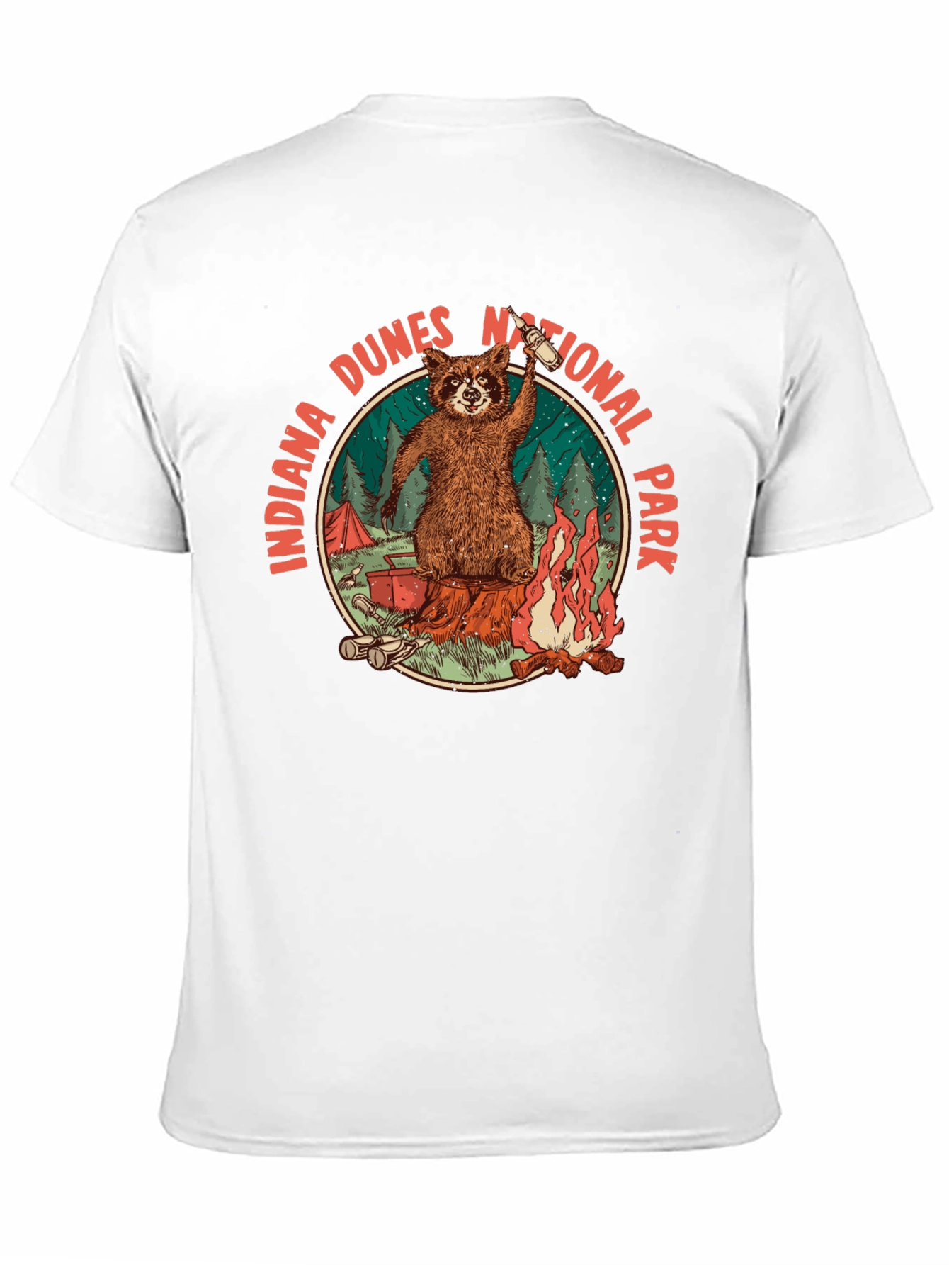 Indiana Dunes National Park Raccoon T-Shirt