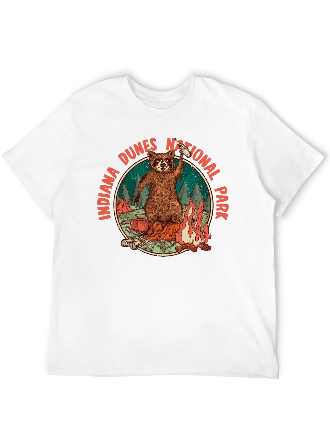 Indiana Dunes National Park Raccoon T-Shirt