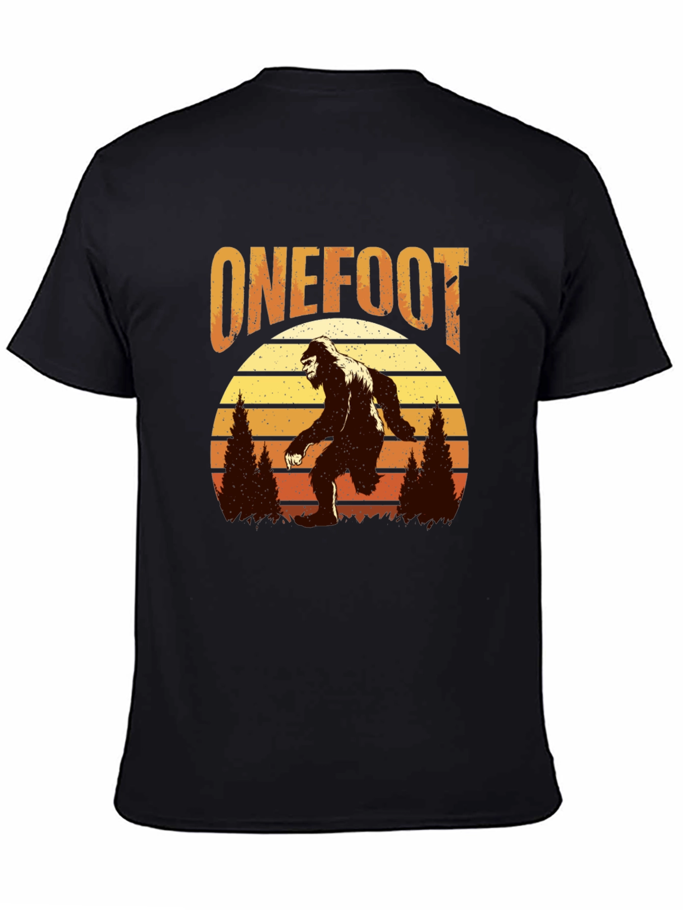 Retro Bigfoot T-Shirt - One Foot Design