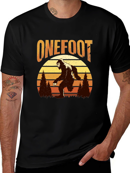 Retro Bigfoot T-Shirt - One Foot Design