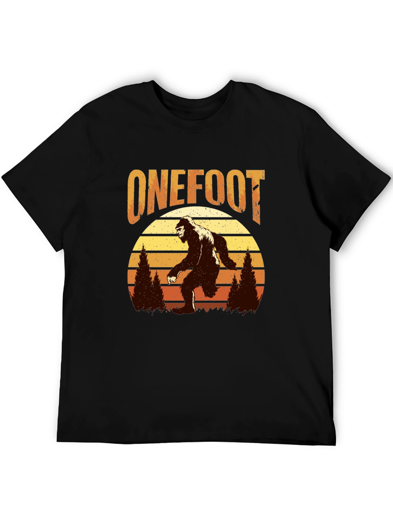 Retro Bigfoot T-Shirt - One Foot Design