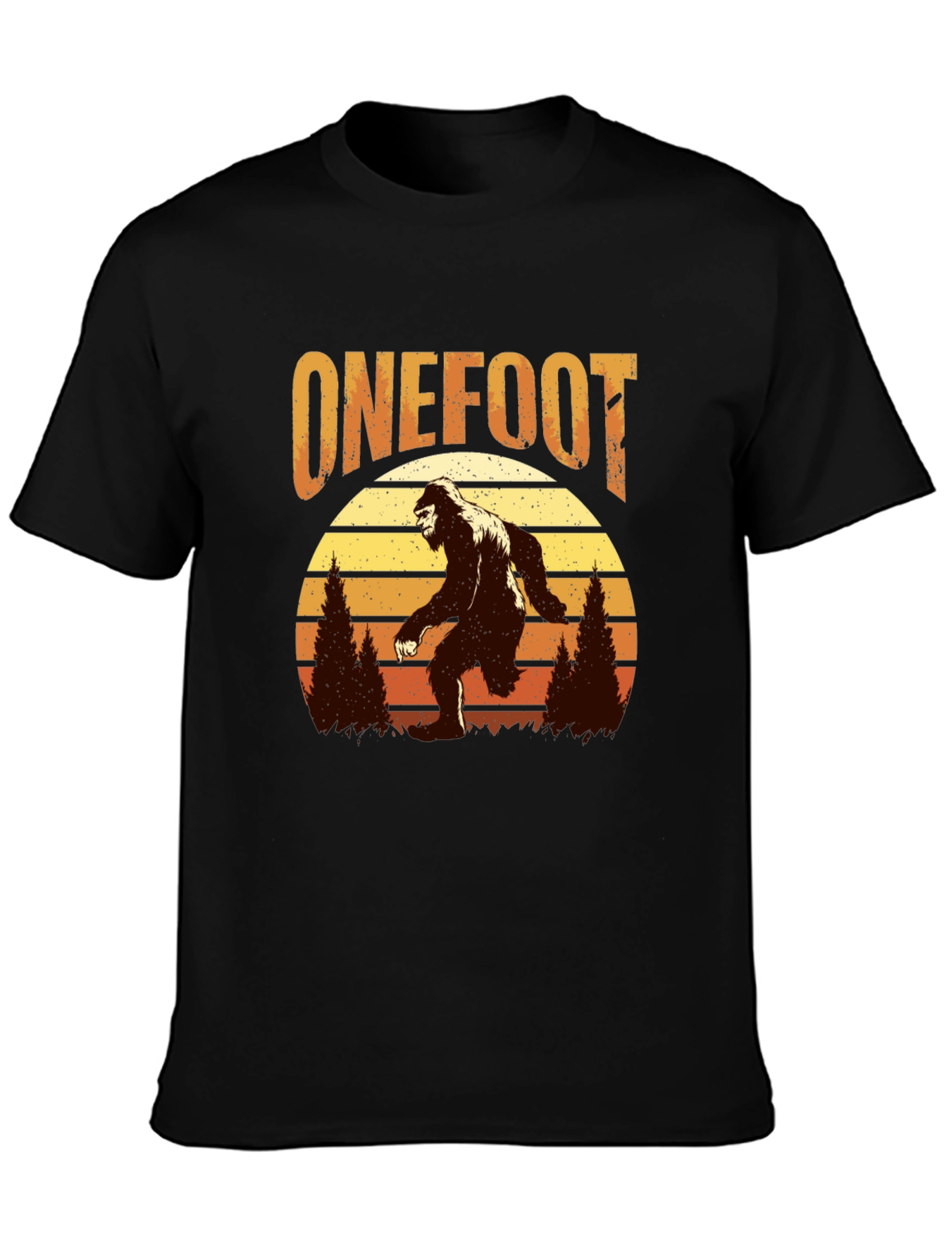 Retro Bigfoot T-Shirt - One Foot Design