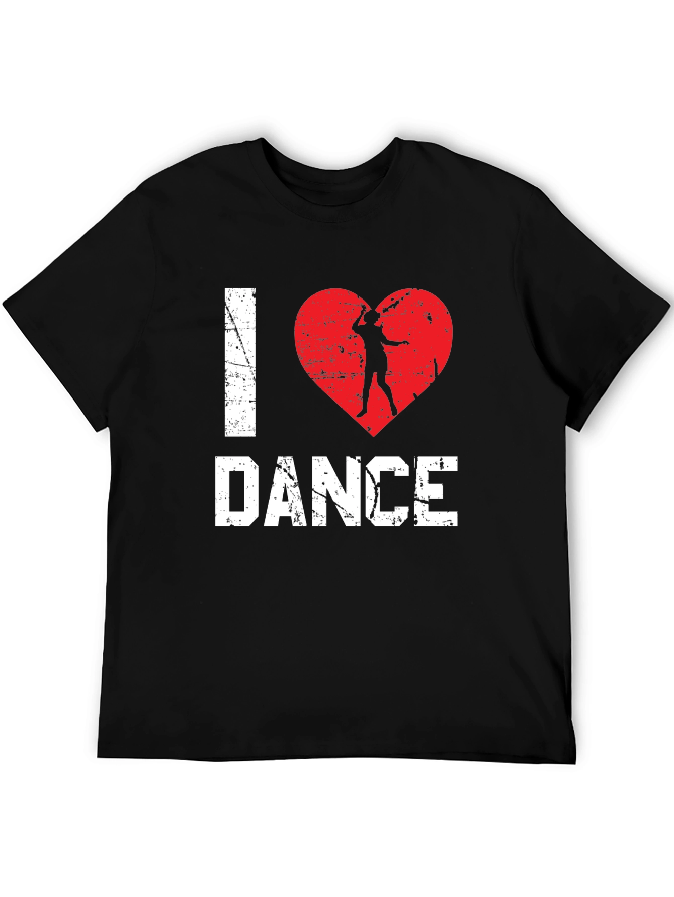 I Love Dance Graphic Tee - Black
