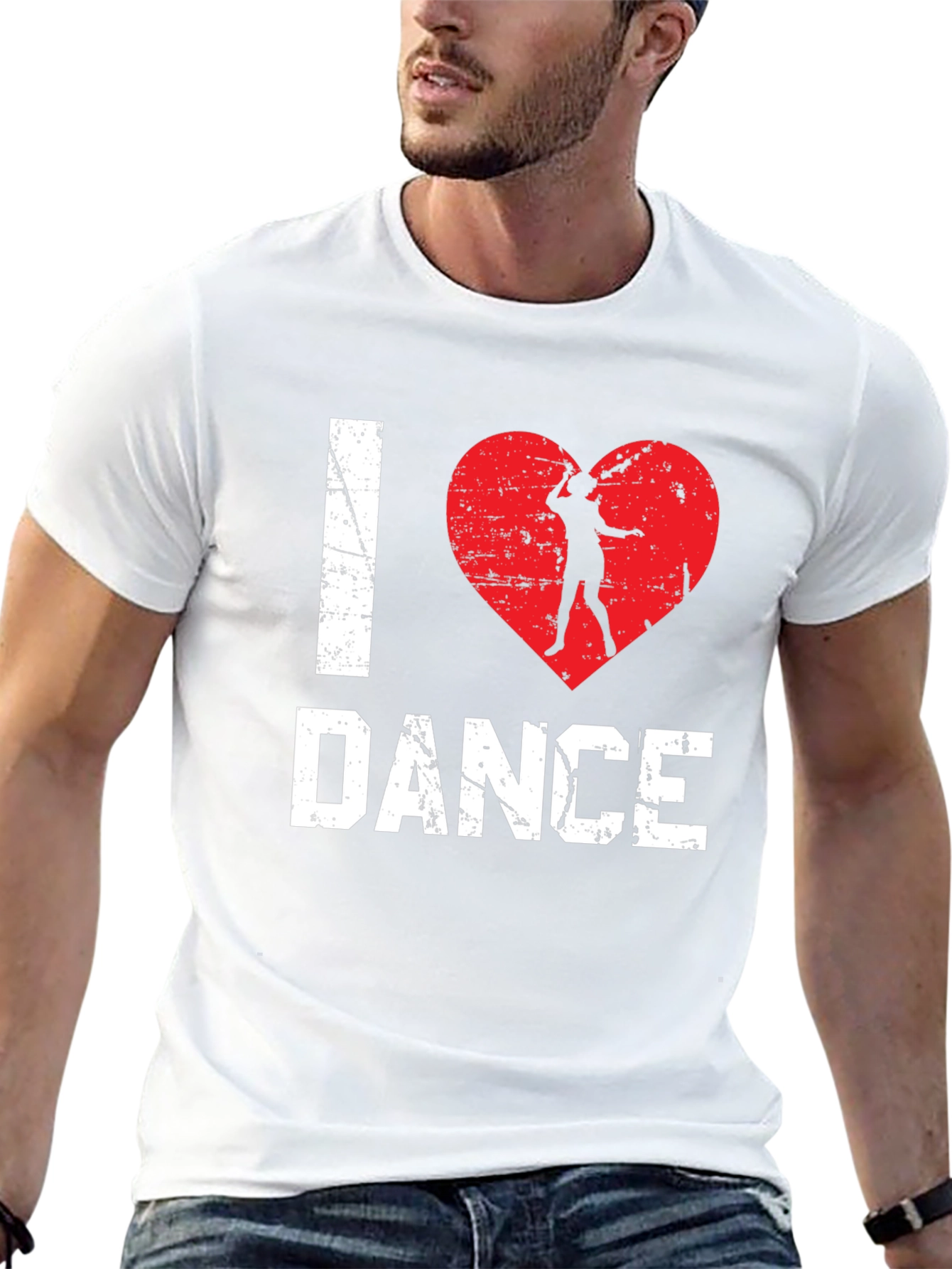 I Love Dance Graphic Tee - Black