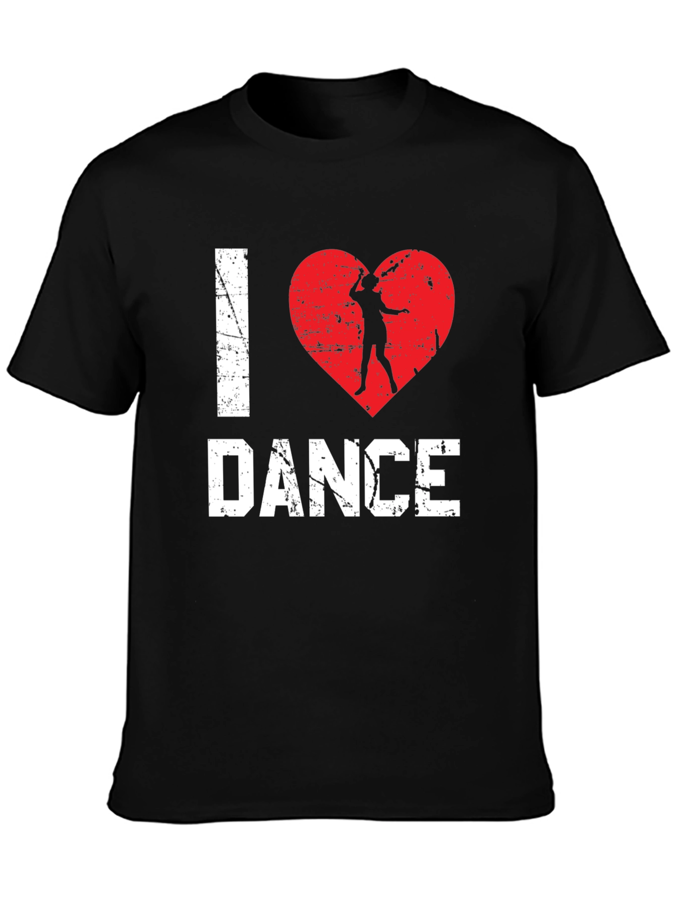 I Love Dance Graphic Tee - Black
