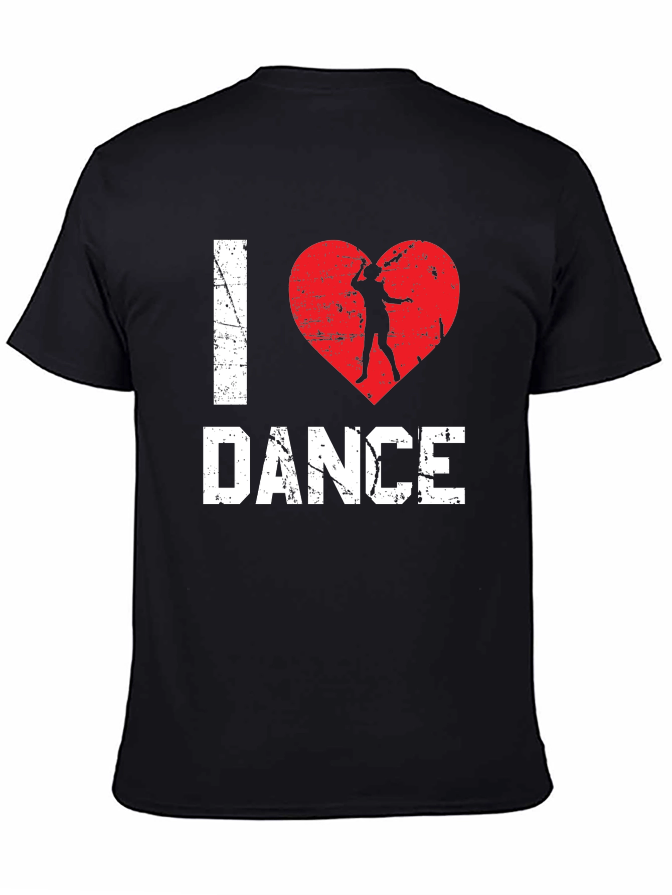 I Love Dance Graphic Tee - Black