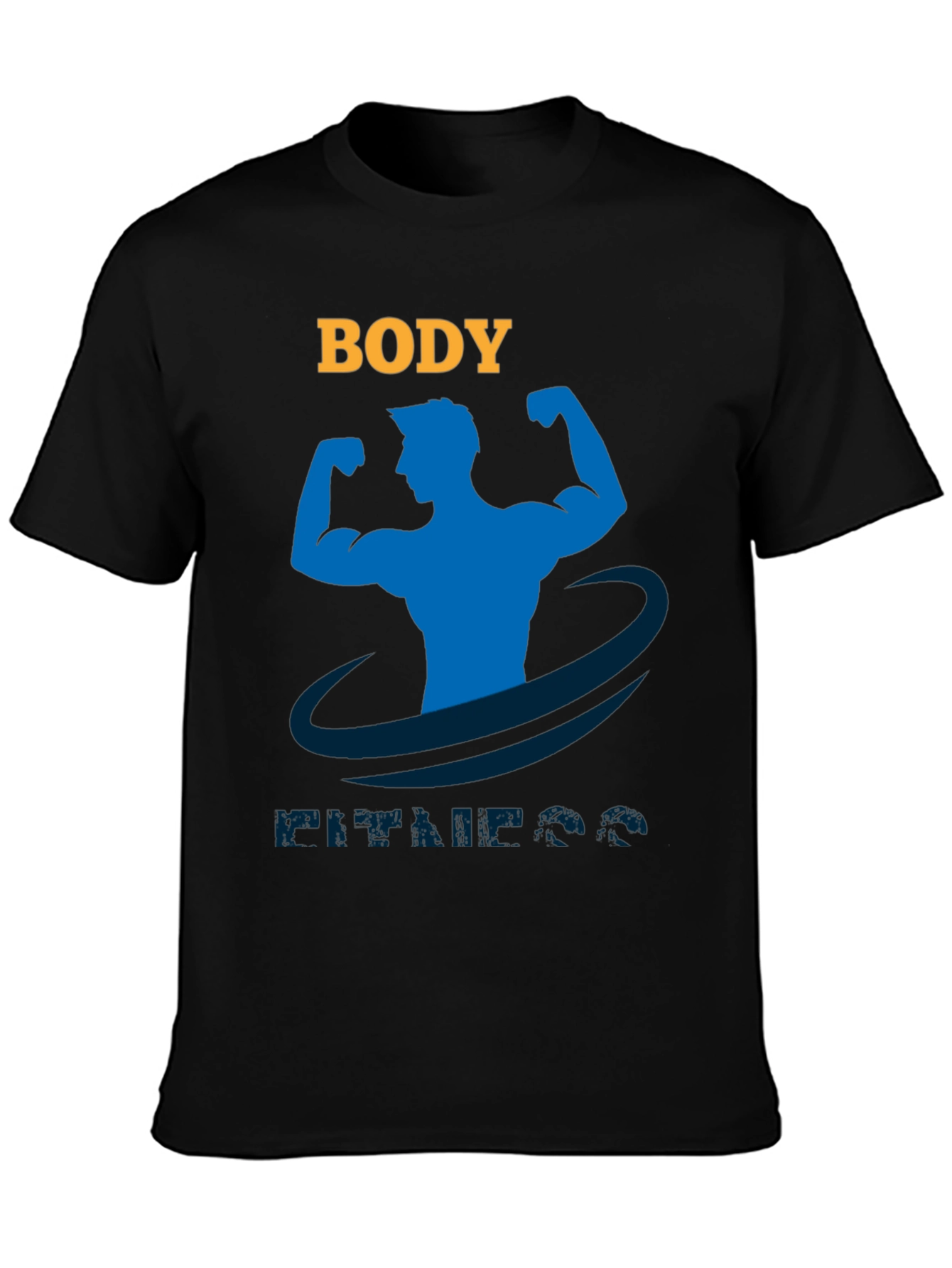 Body Fitness Graphic T-Shirt Gym Workout Tee