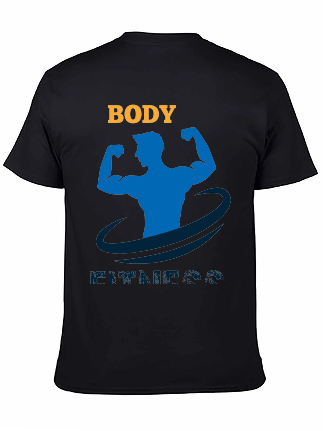 Body Fitness Graphic T-Shirt Gym Workout Tee