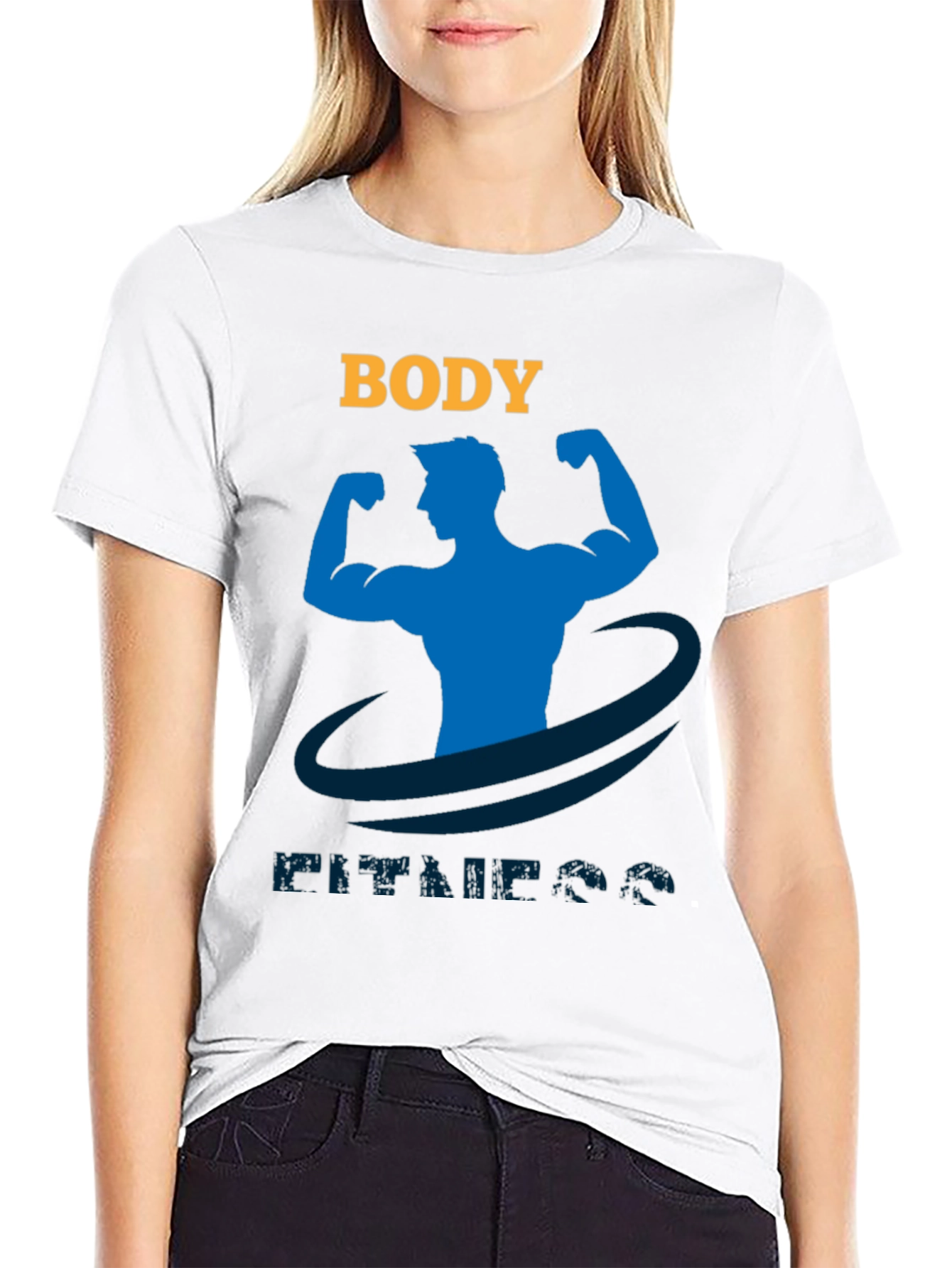 Body Fitness Graphic T-Shirt Gym Workout Tee