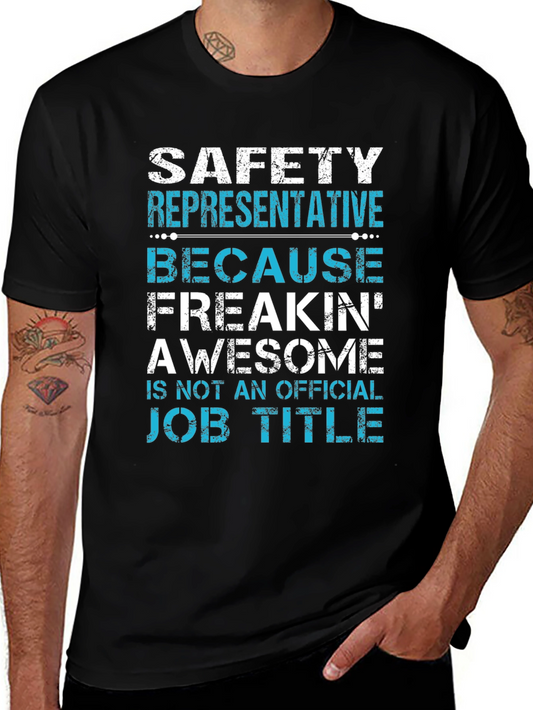 Safety Representative Funny Job Title T-Shirt