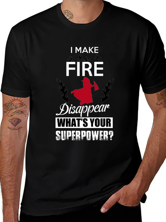 Firefighter Superpower Graphic Tee