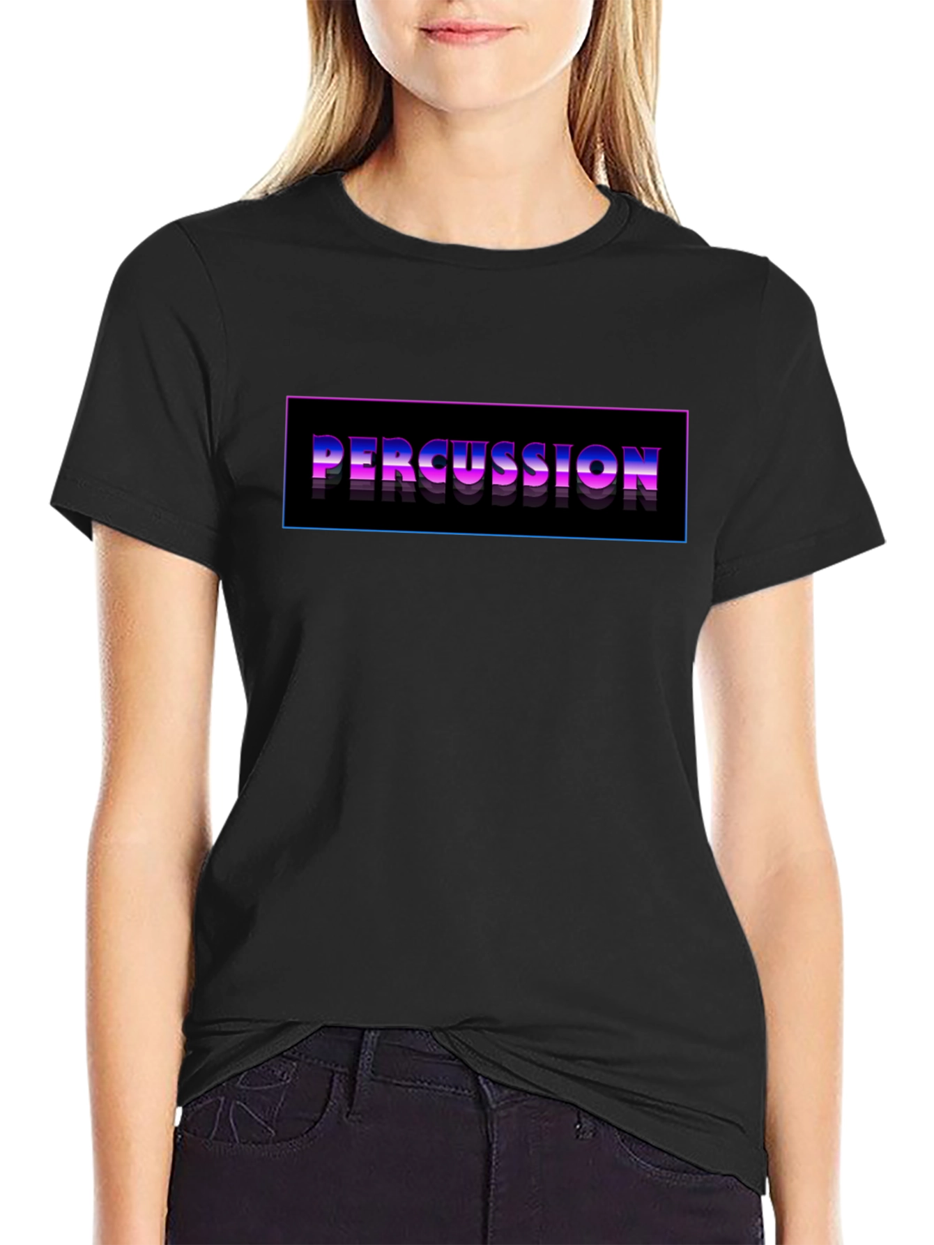 Percussion Graphic Black T-Shirt