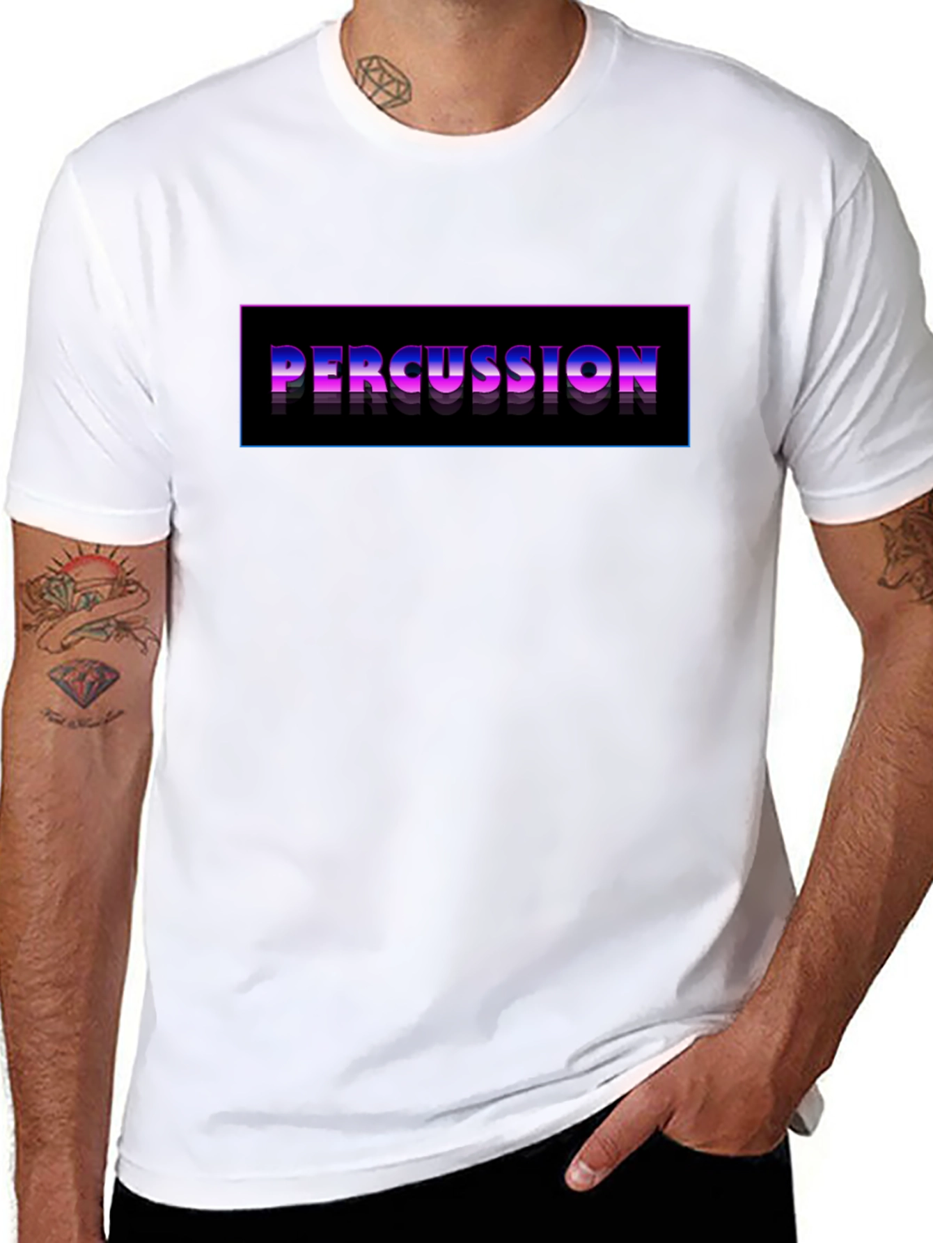 Percussion Graphic Black T-Shirt