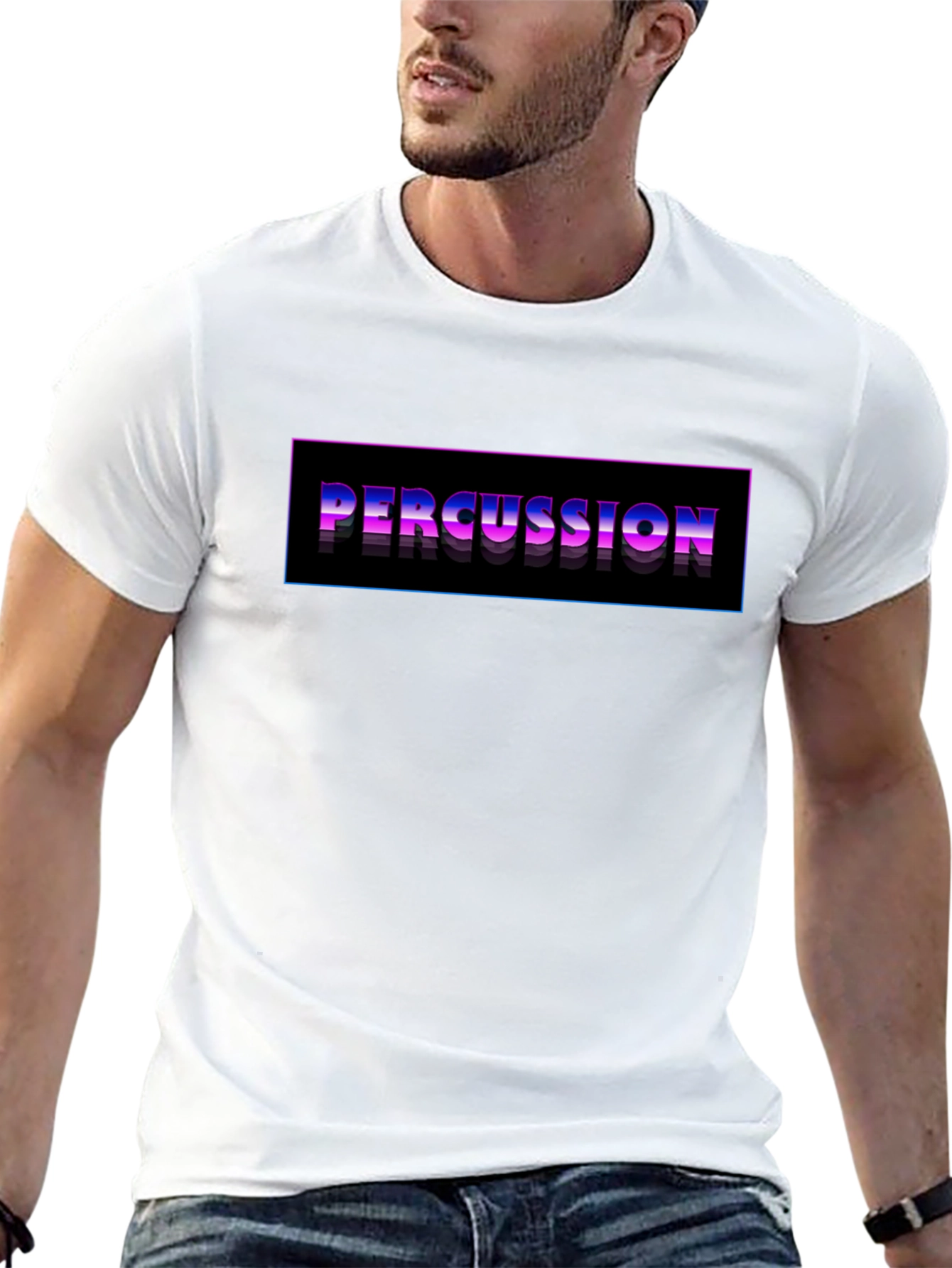 Percussion Graphic Black T-Shirt