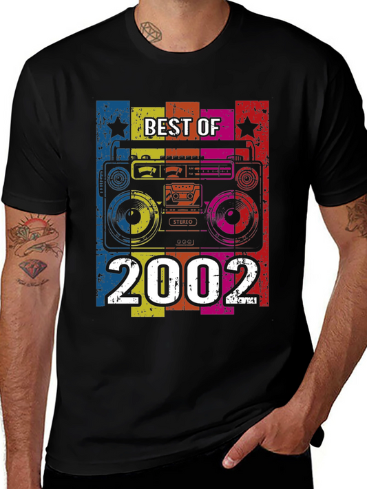 Best of 2002 Retro Boombox Graphic T-Shirt