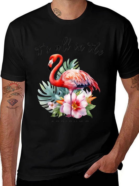 Tropical Flamingo Graphic Tee