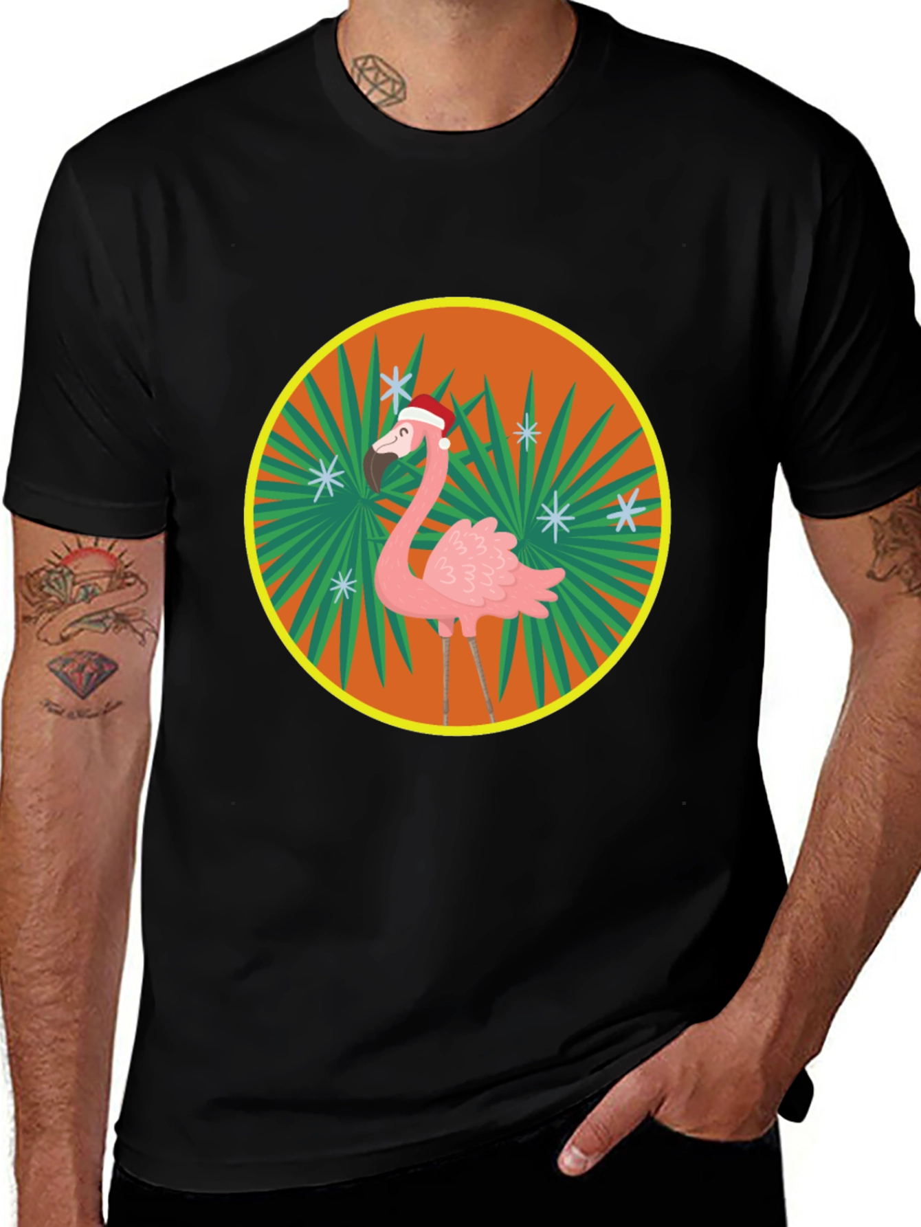 Festive Flamingo T-Shirt