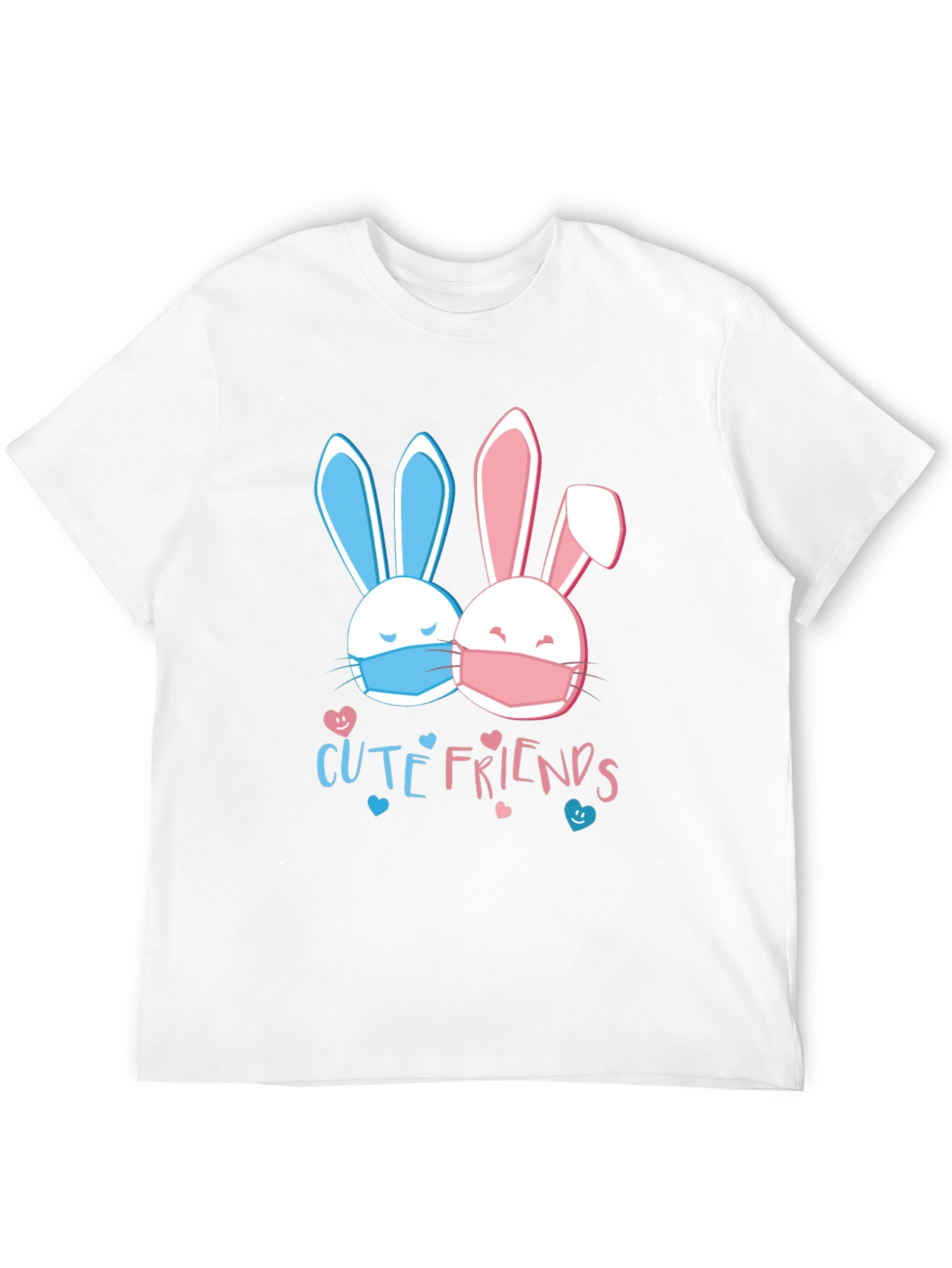 Cute Friends Bunny T-Shirt - Easter Masked Rabbits Tee