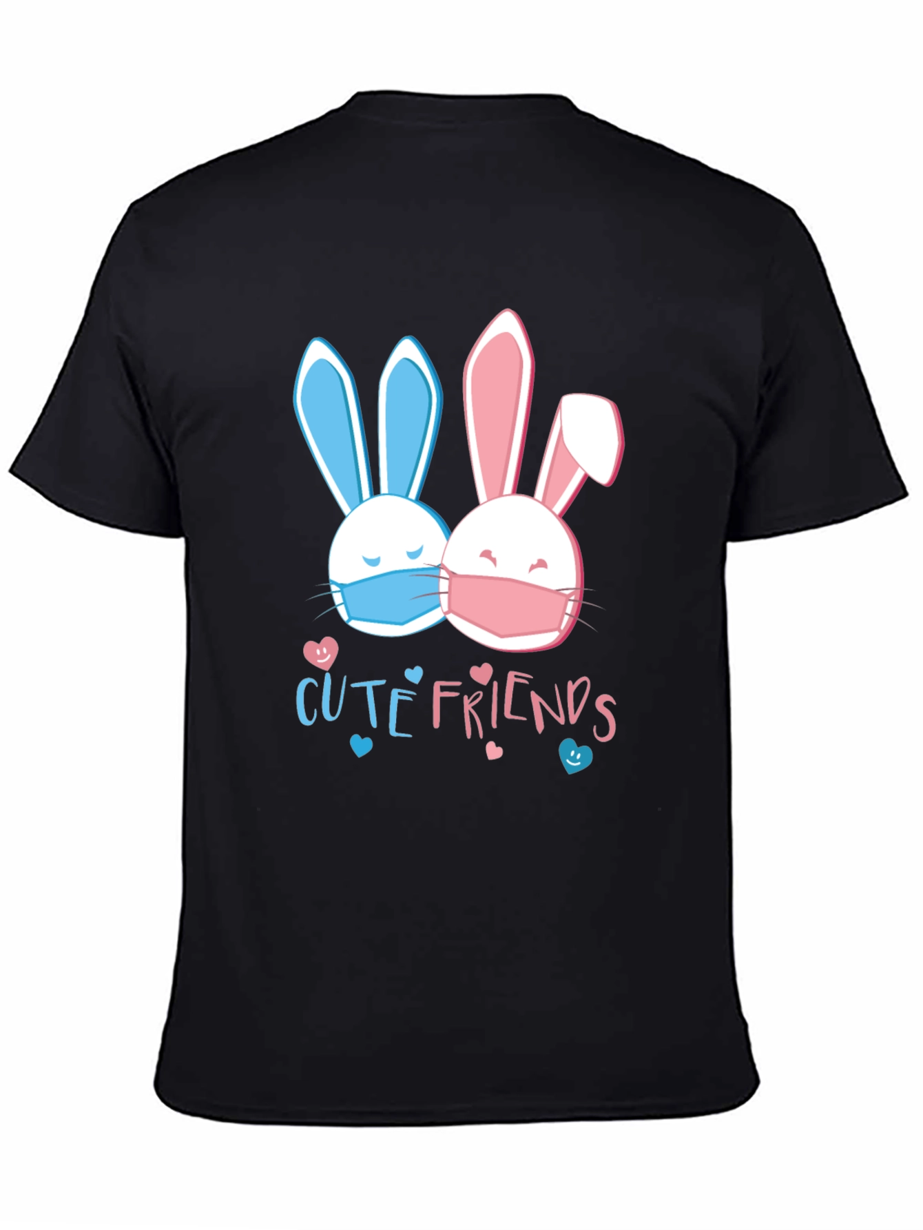 Cute Friends Bunny T-Shirt - Easter Masked Rabbits Tee