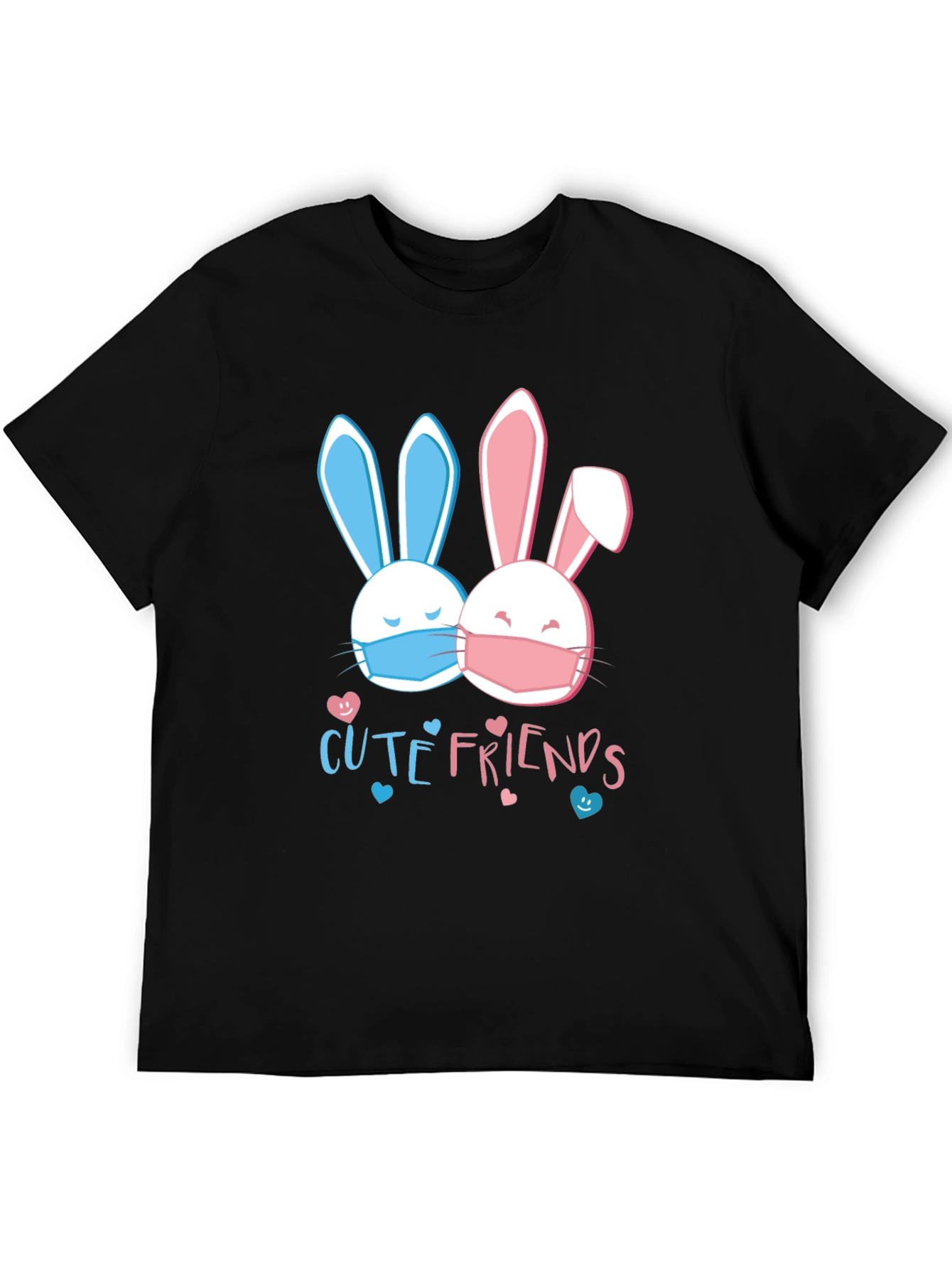 Cute Friends Bunny T-Shirt - Easter Masked Rabbits Tee