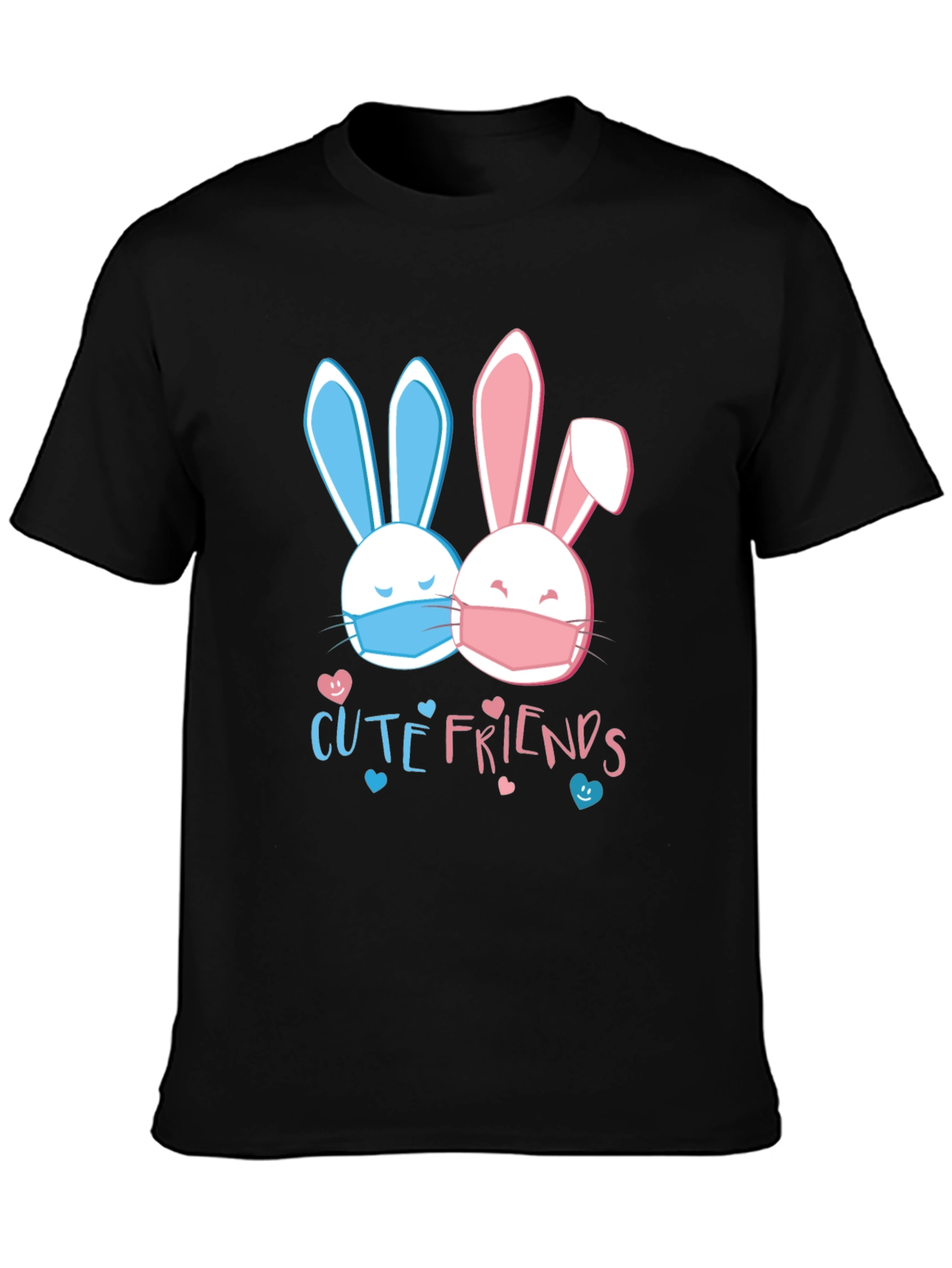 Cute Friends Bunny T-Shirt - Easter Masked Rabbits Tee