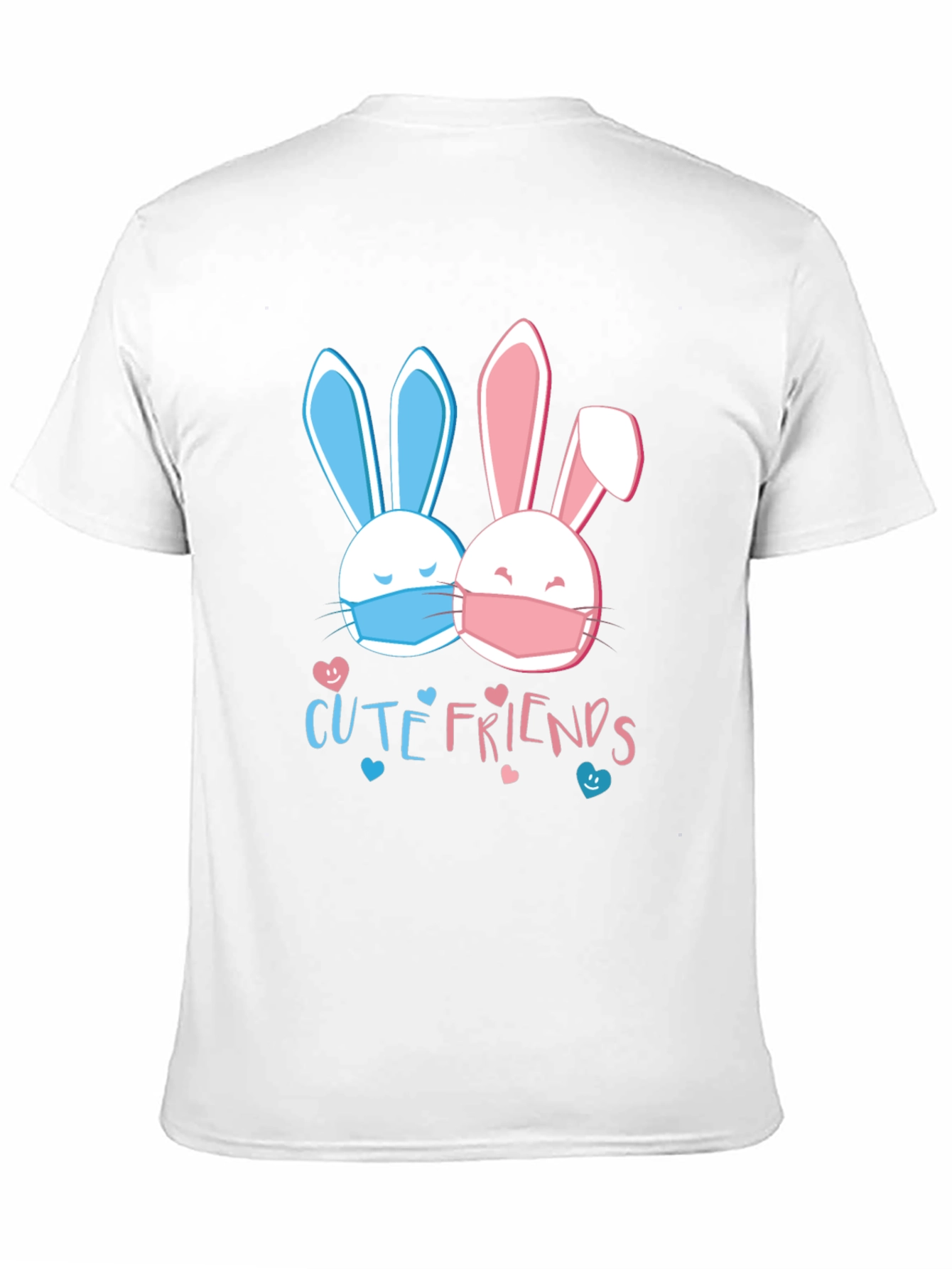 Cute Friends Bunny T-Shirt - Easter Masked Rabbits Tee