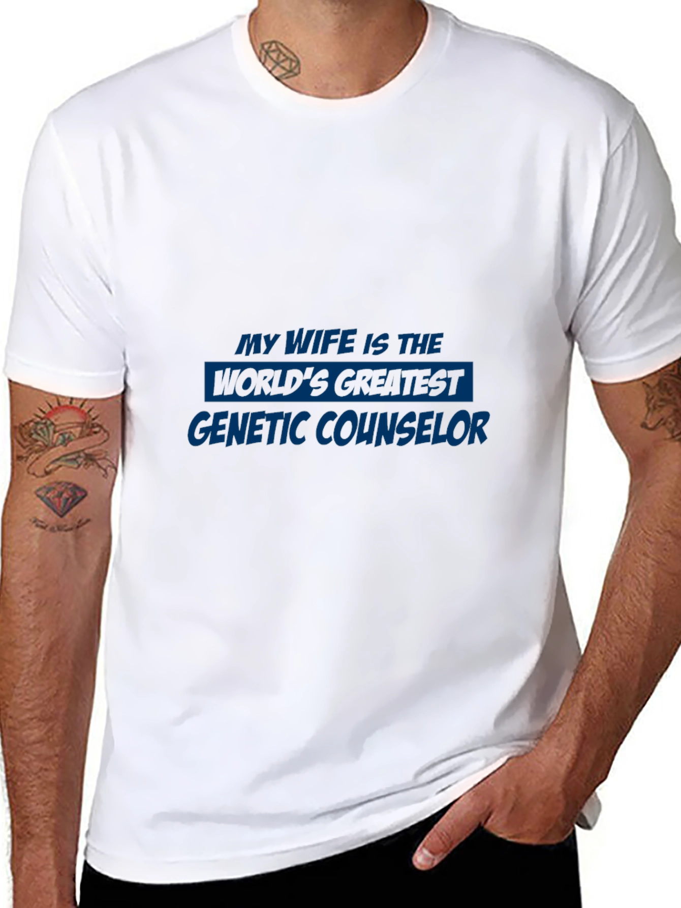 Genetic Counselor Wife T-Shirt - Gift Idea