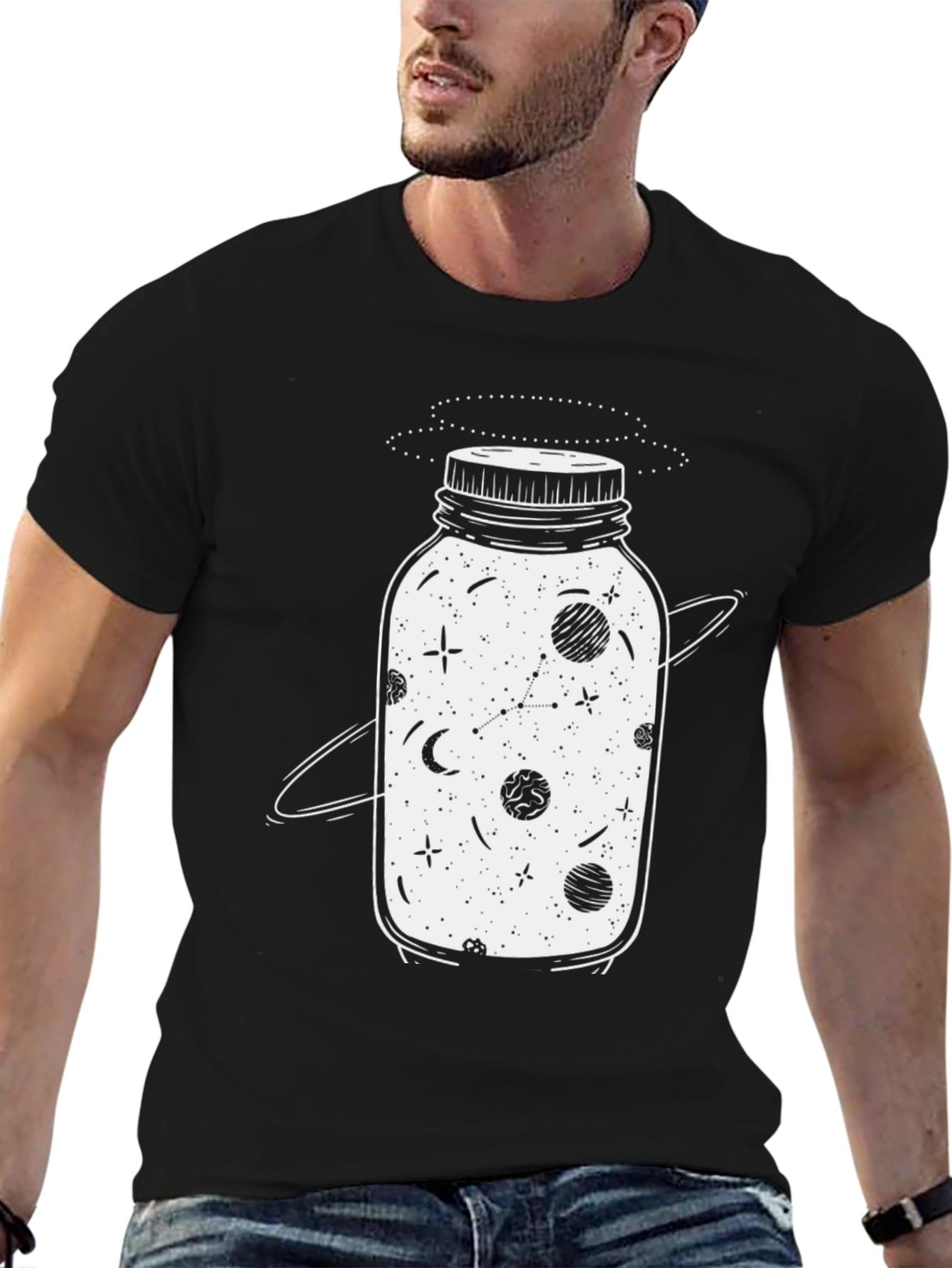 Cosmic Jar T-Shirt - Galaxy in a Bottle Tee