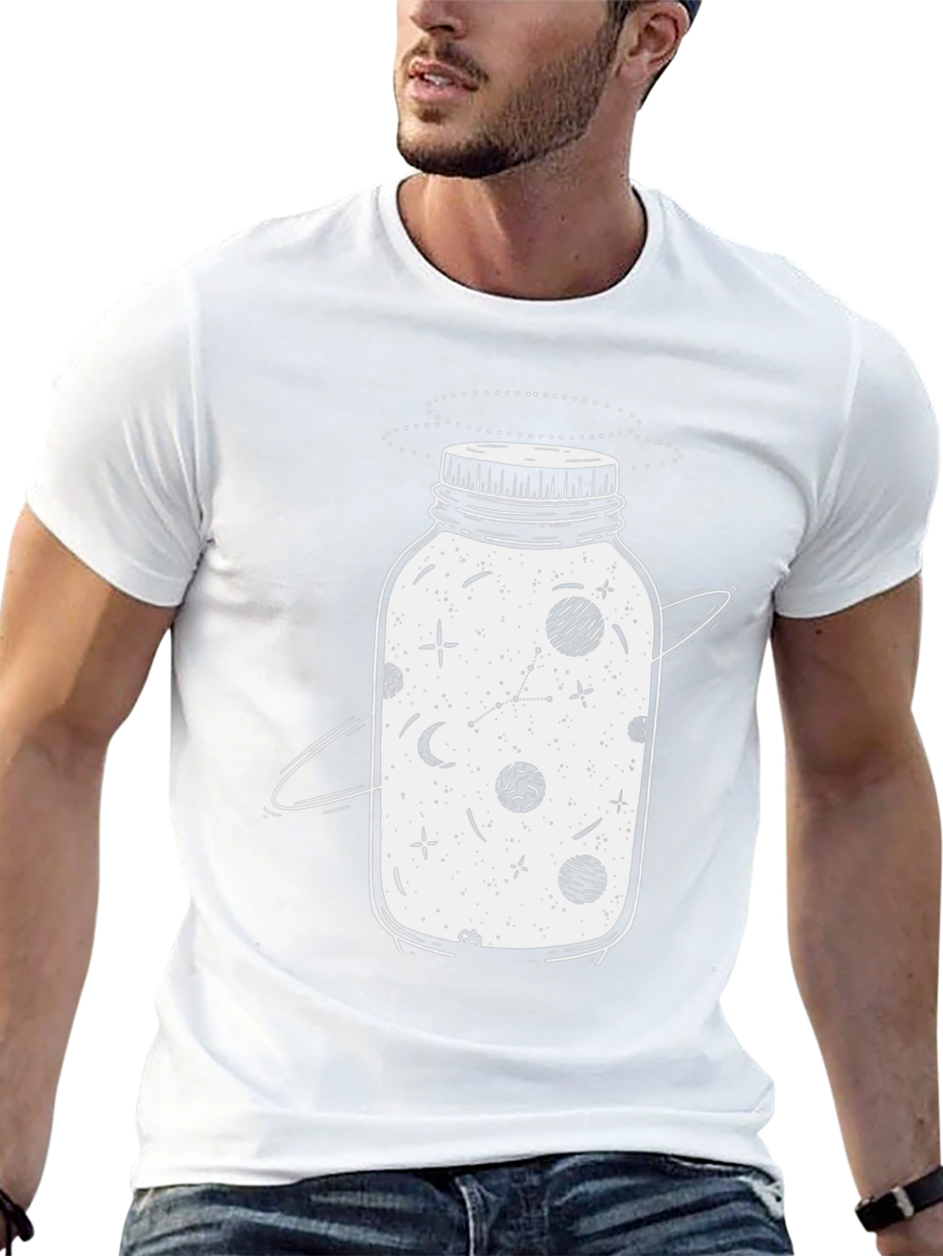 Cosmic Jar T-Shirt - Galaxy in a Bottle Tee