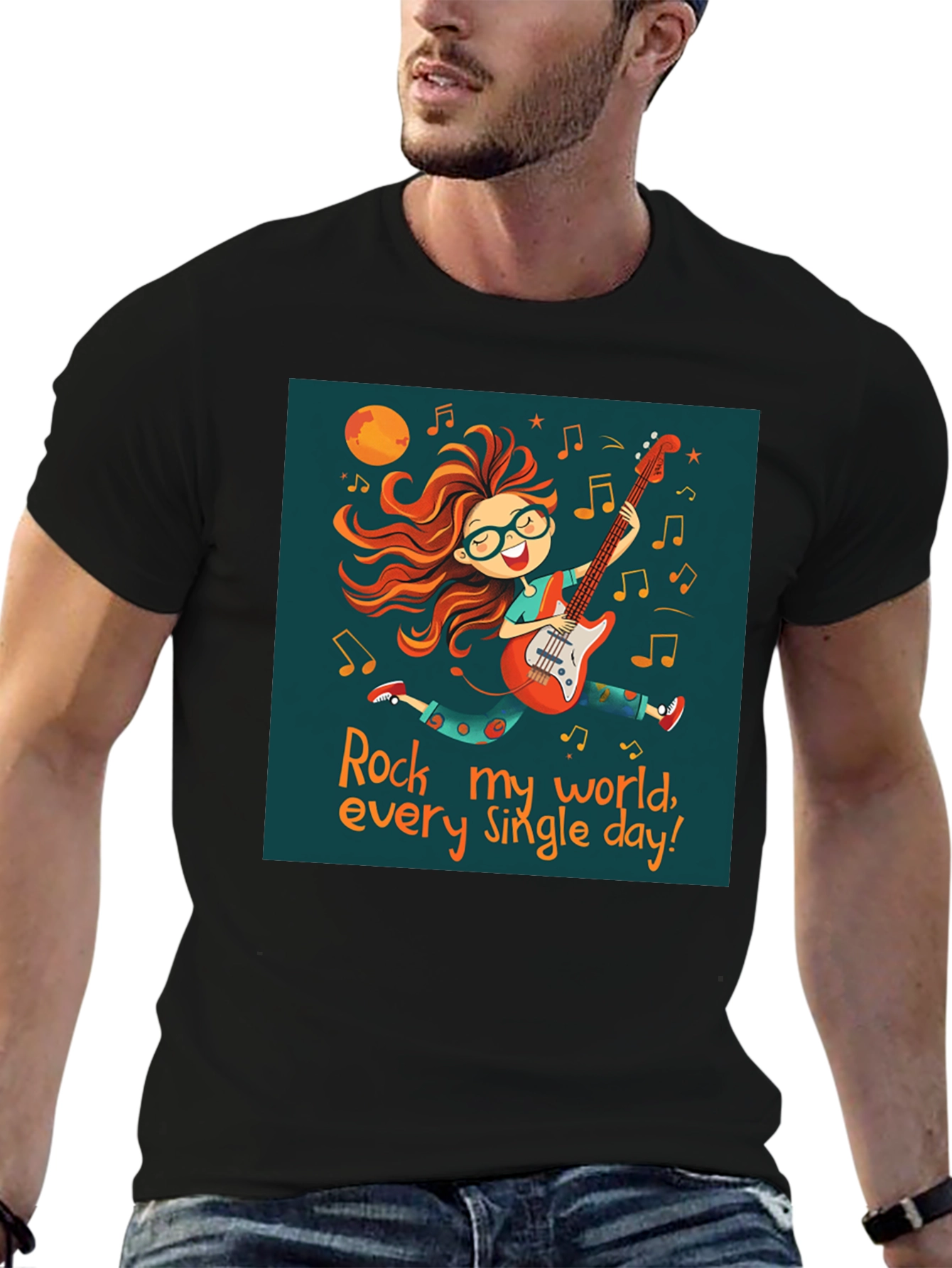 Rock My World Tee - Music Lover Shirt