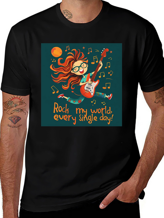 Rock My World Tee - Music Lover Shirt