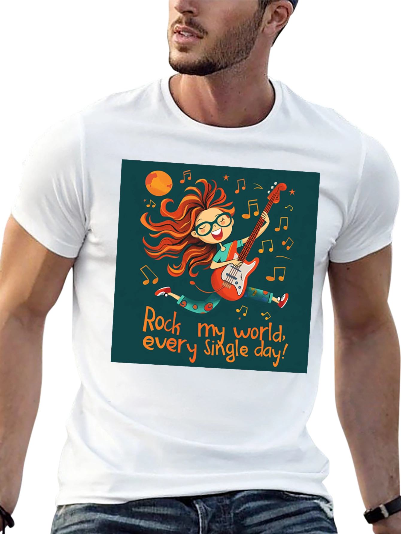 Rock My World Tee - Music Lover Shirt