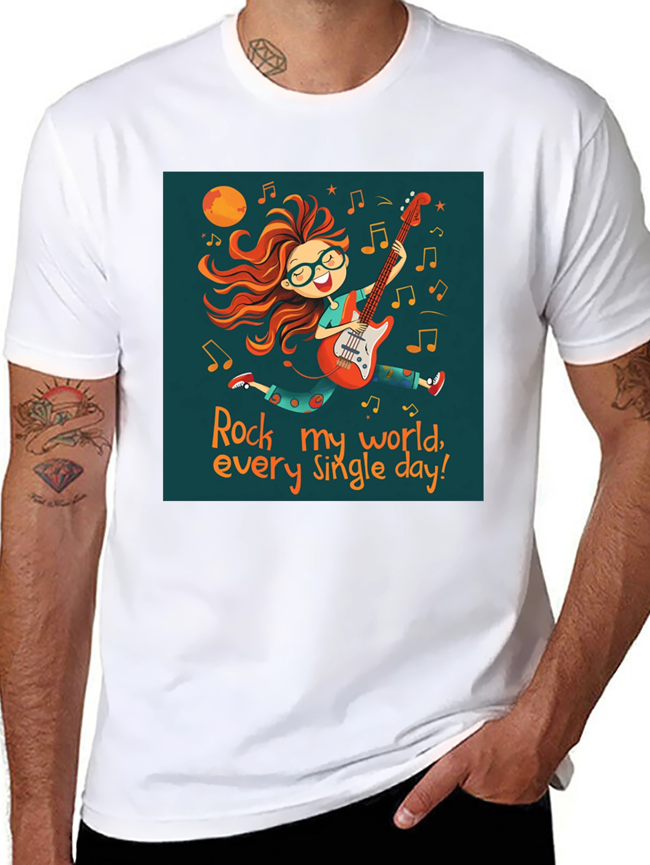 Rock My World Tee - Music Lover Shirt