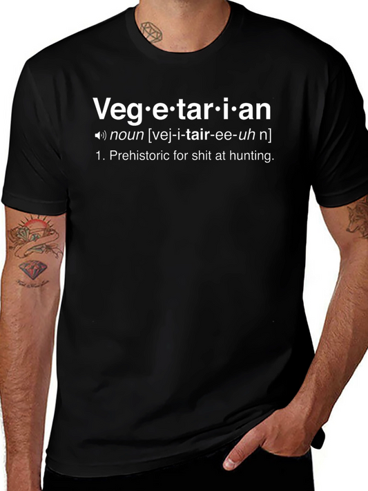 Vegetarian Definition T-Shirt - Funny Sarcastic Tee