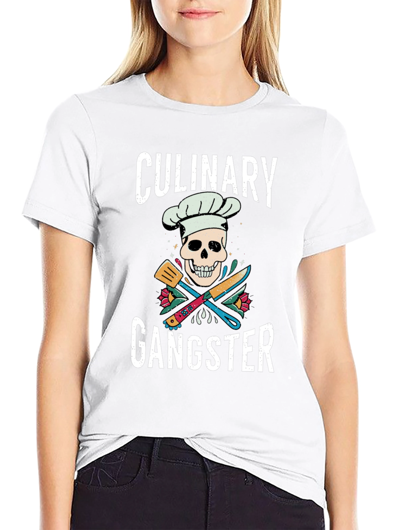 Culinary Gangster T-Shirt - Chef Skull Tee
