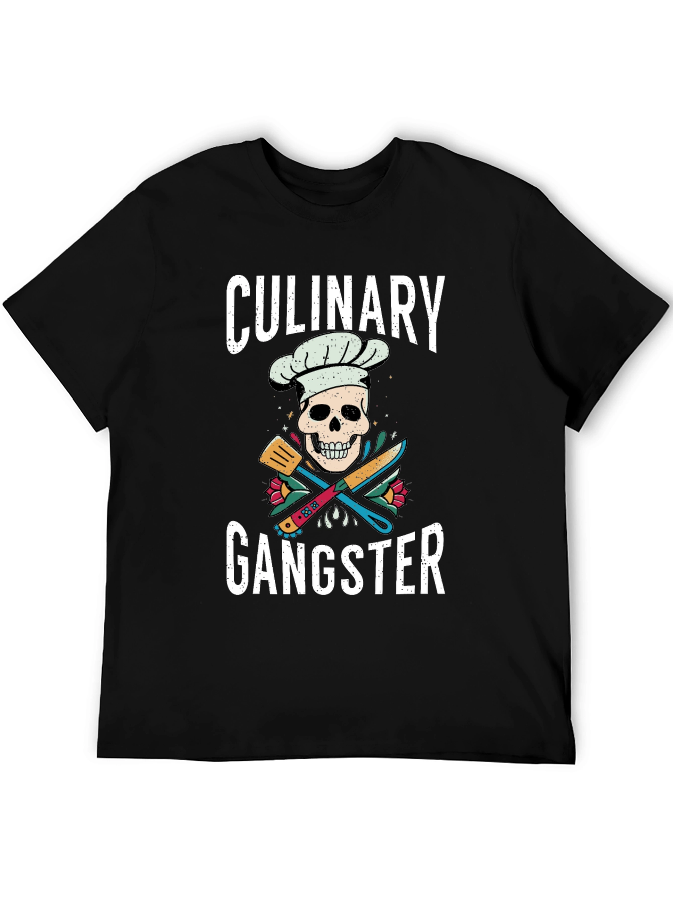 Culinary Gangster T-Shirt - Chef Skull Tee