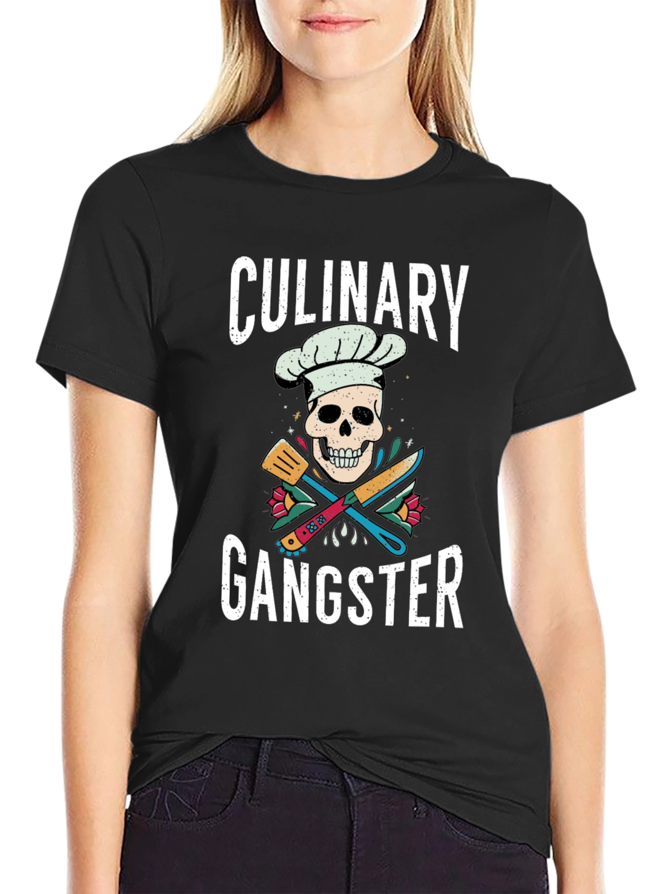 Culinary Gangster T-Shirt - Chef Skull Tee
