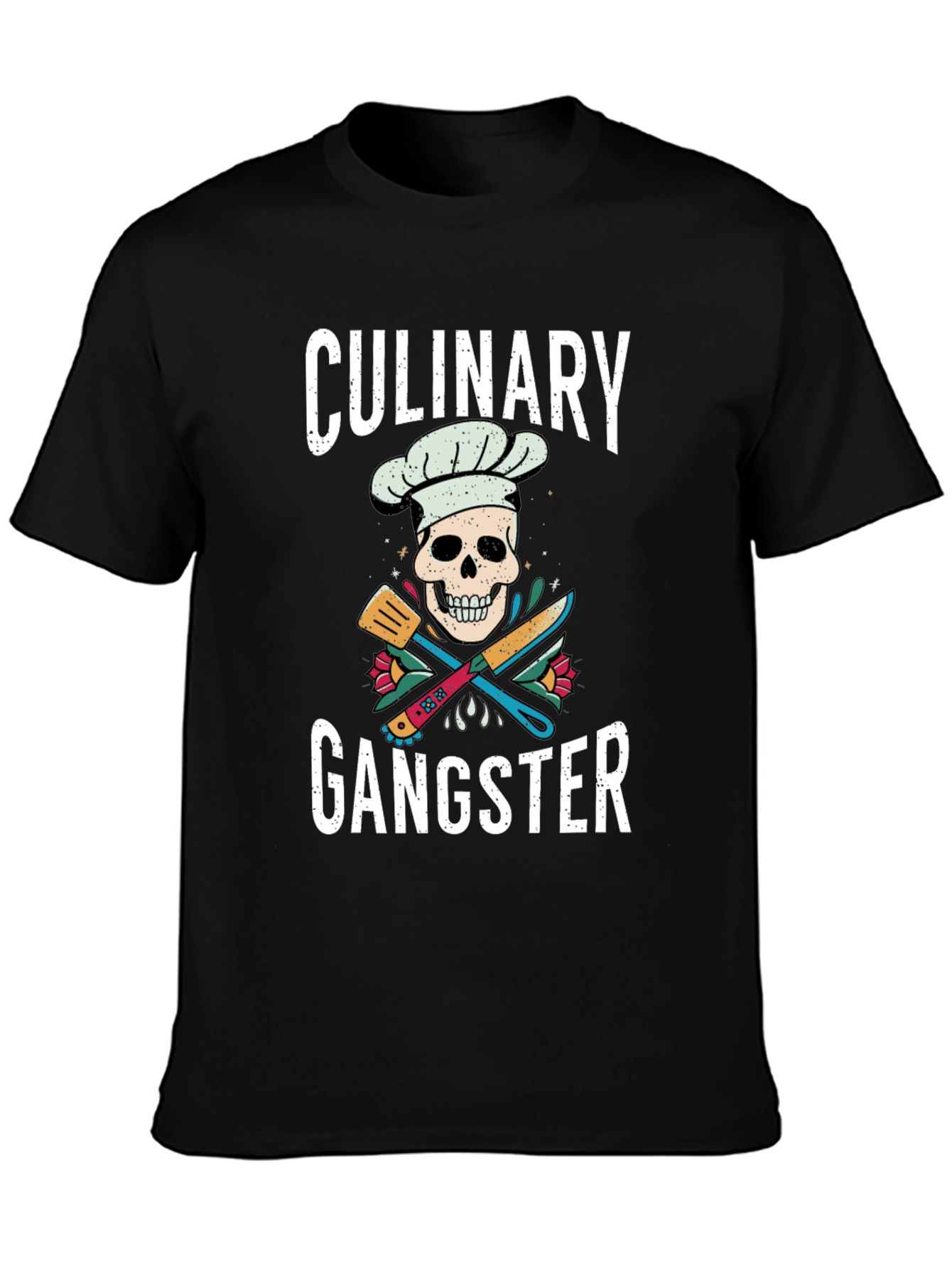 Culinary Gangster T-Shirt - Chef Skull Tee