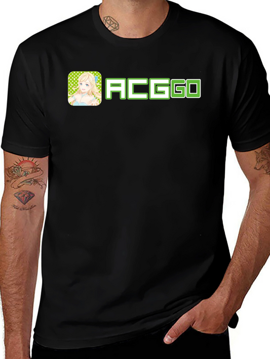 ACGGO Anime Style Black Tee Shirt