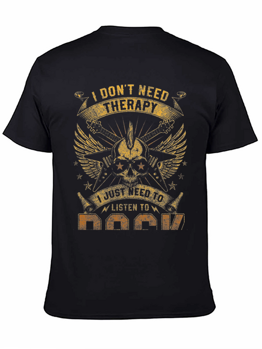 Rock Music Therapy Graphic Tee