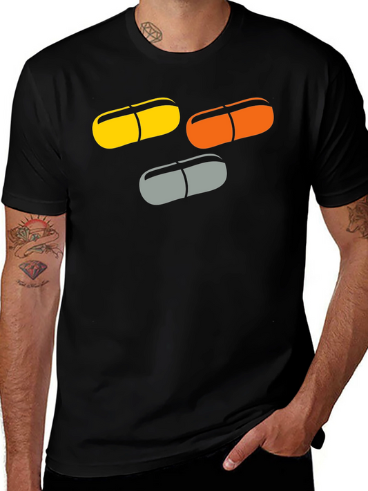 Pill Graphic T-Shirt - Funky Capsule Tee