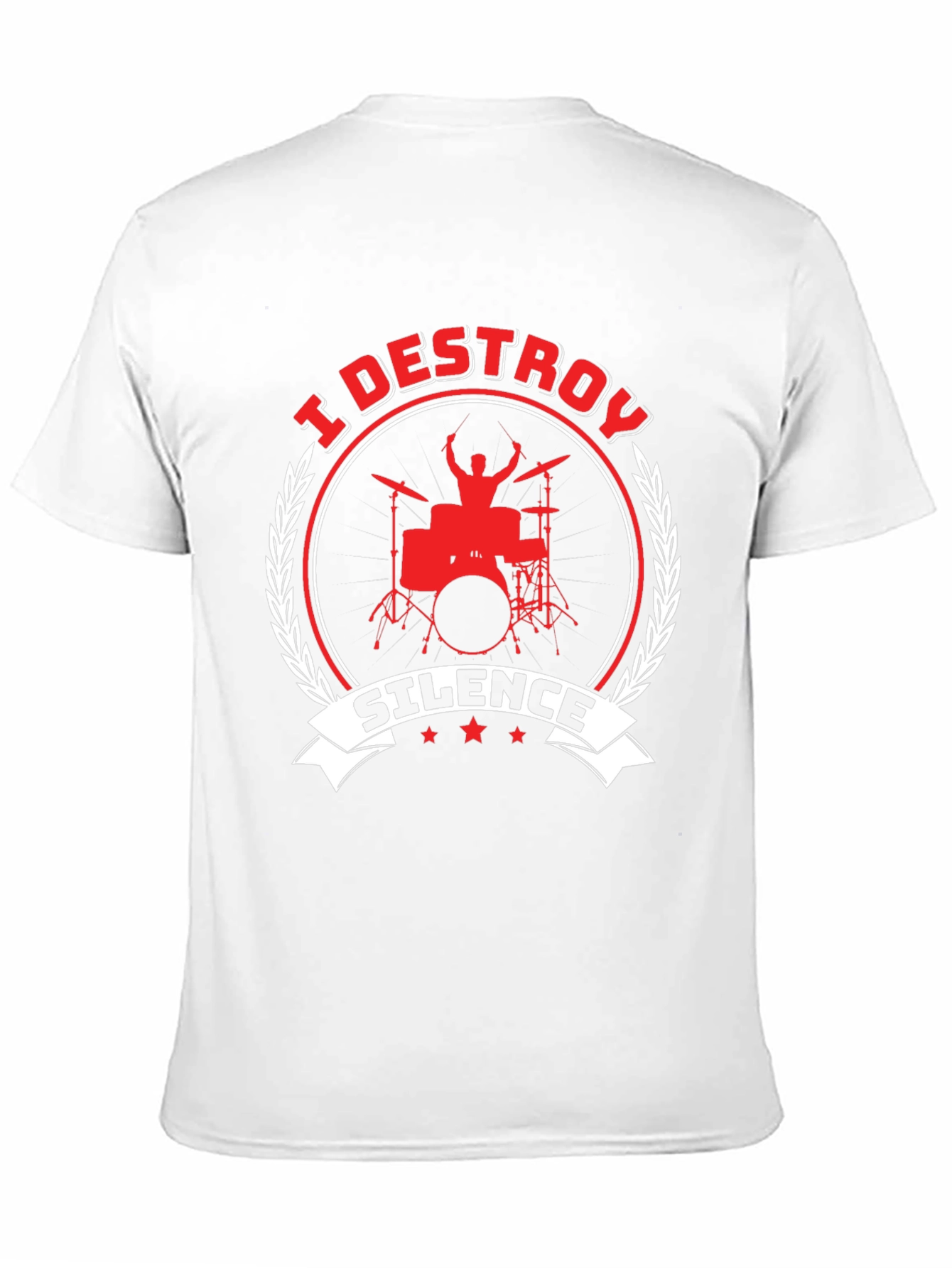 I Destroy Silence Drummer Graphic T-Shirt
