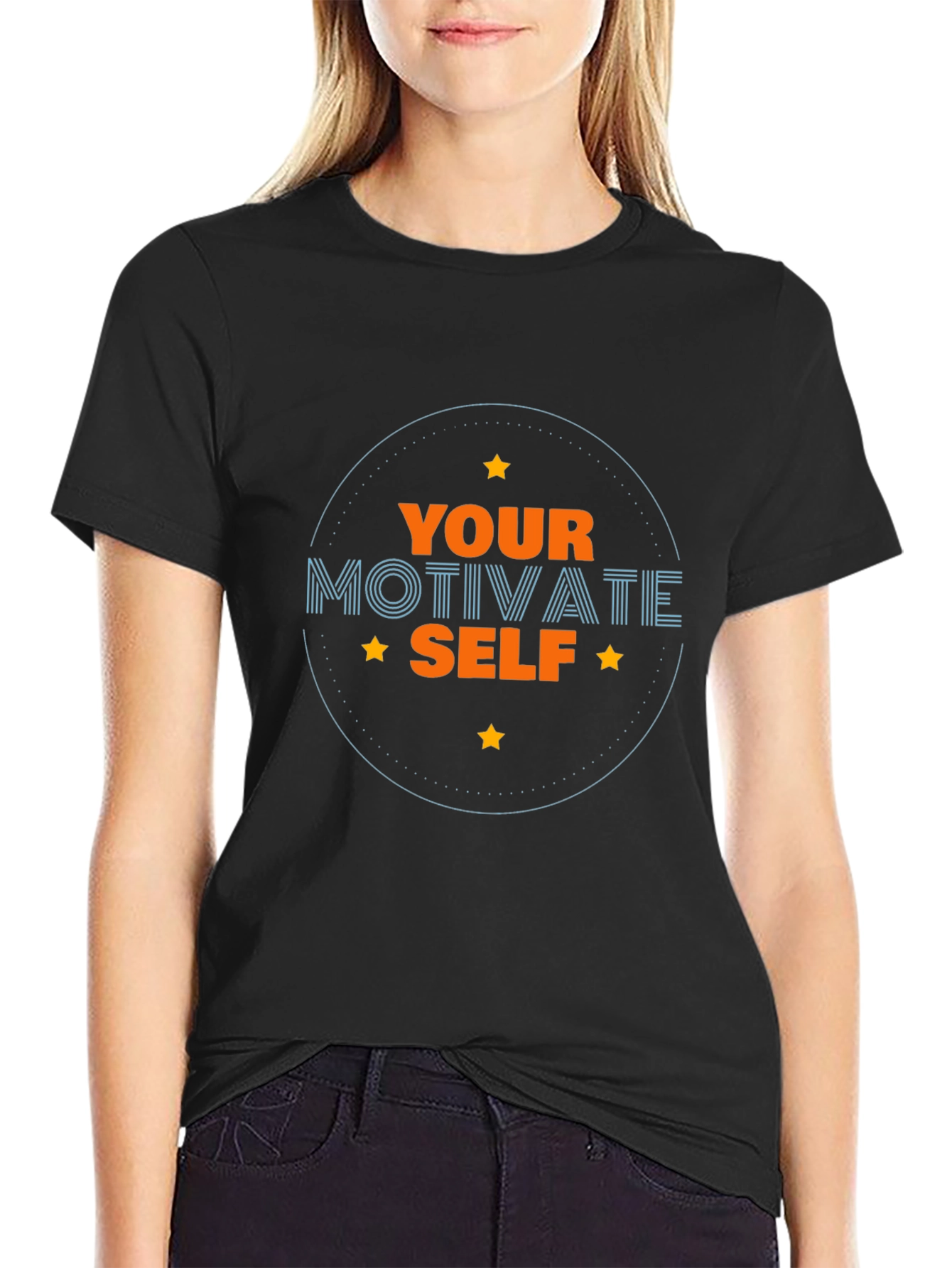 Motivate Yourself Black T-Shirt