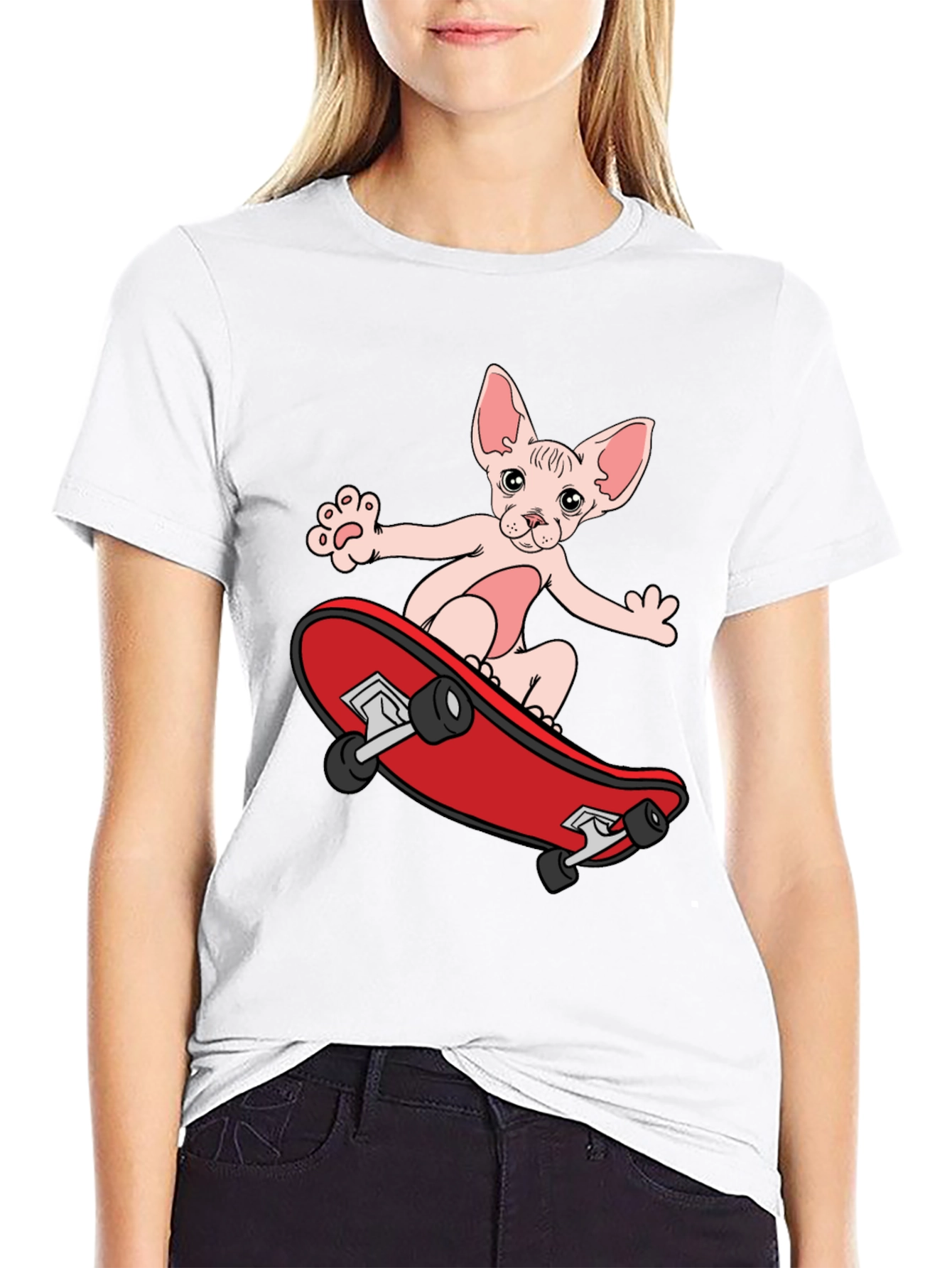 Cool Cat Skateboarder T-Shirt