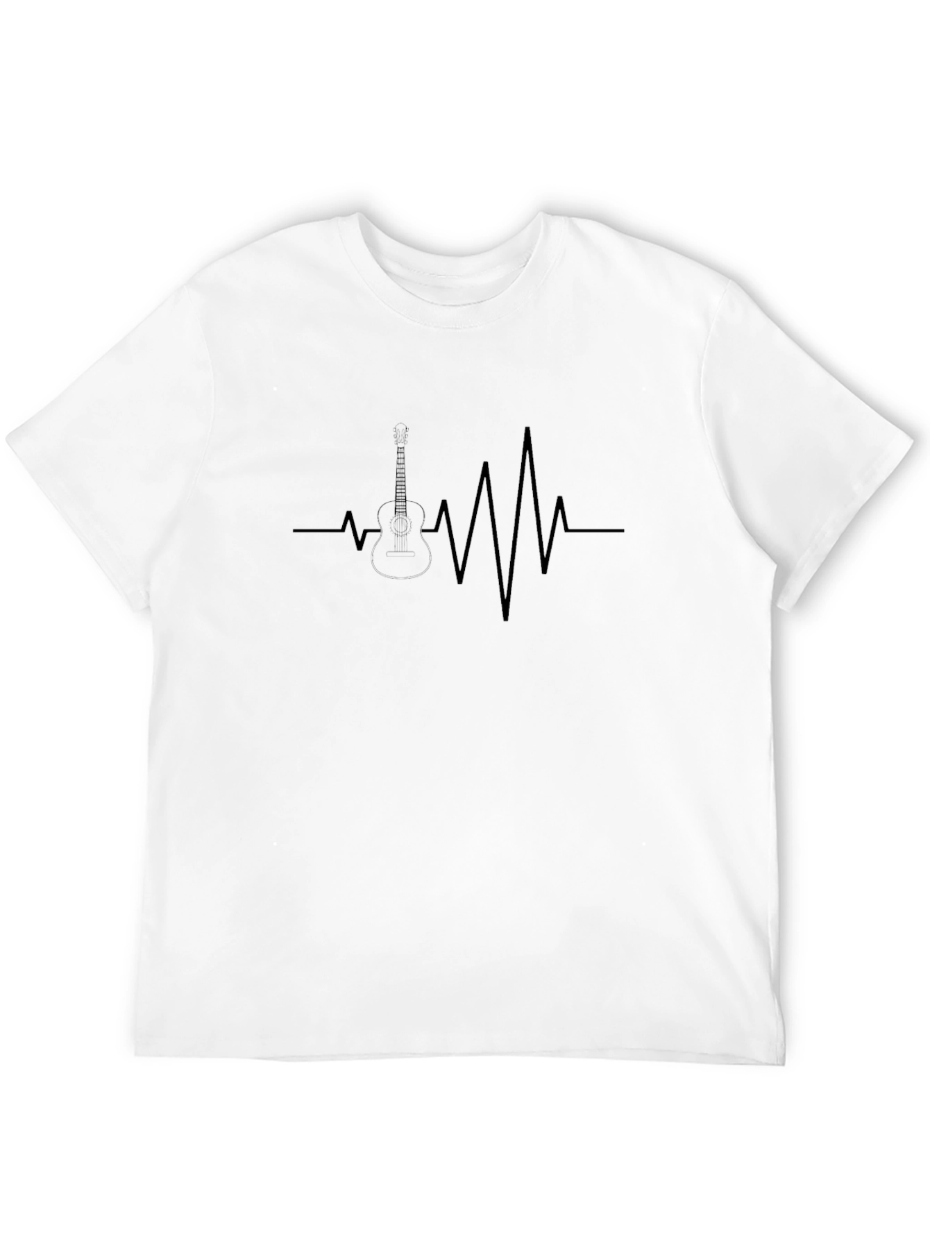 Guitar Heartbeat T-Shirt - Music Lover Tee
