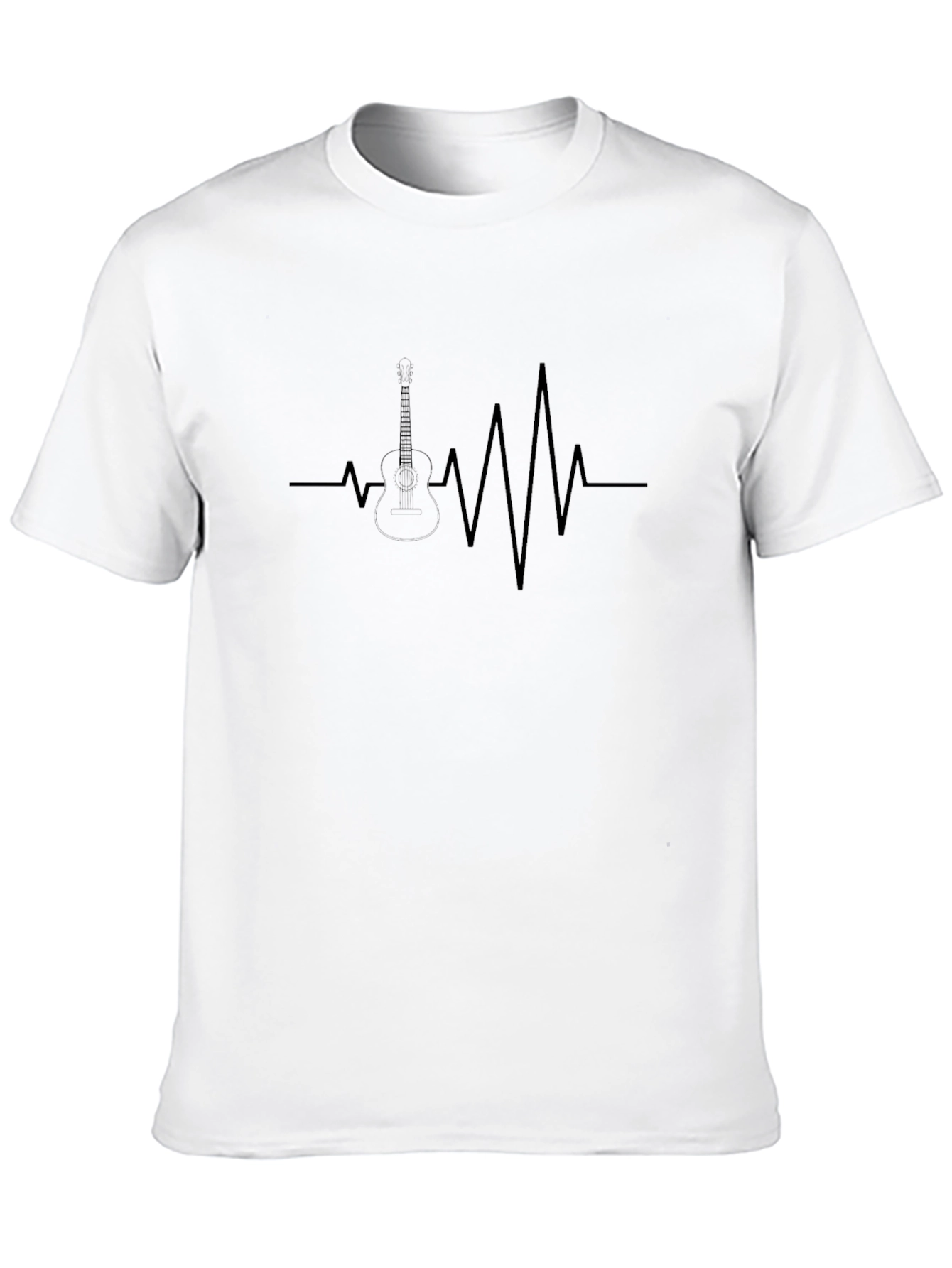Guitar Heartbeat T-Shirt - Music Lover Tee