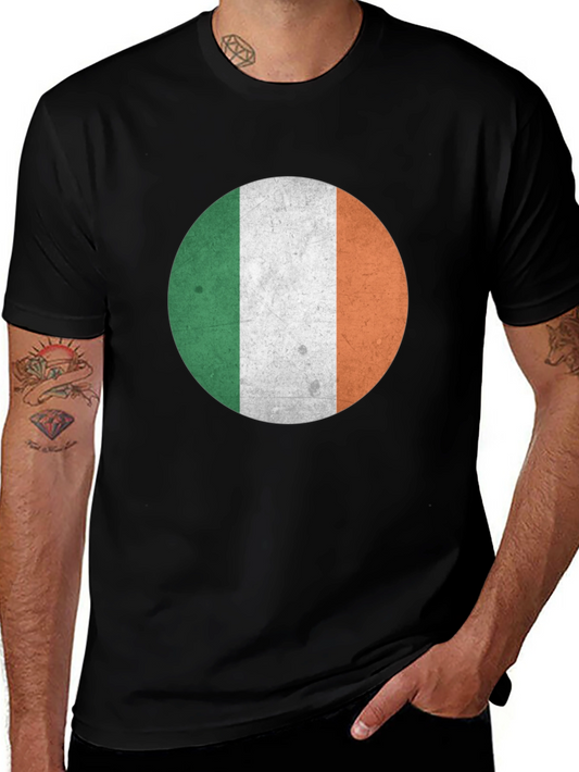 Irish Flag T-Shirt - Round Design