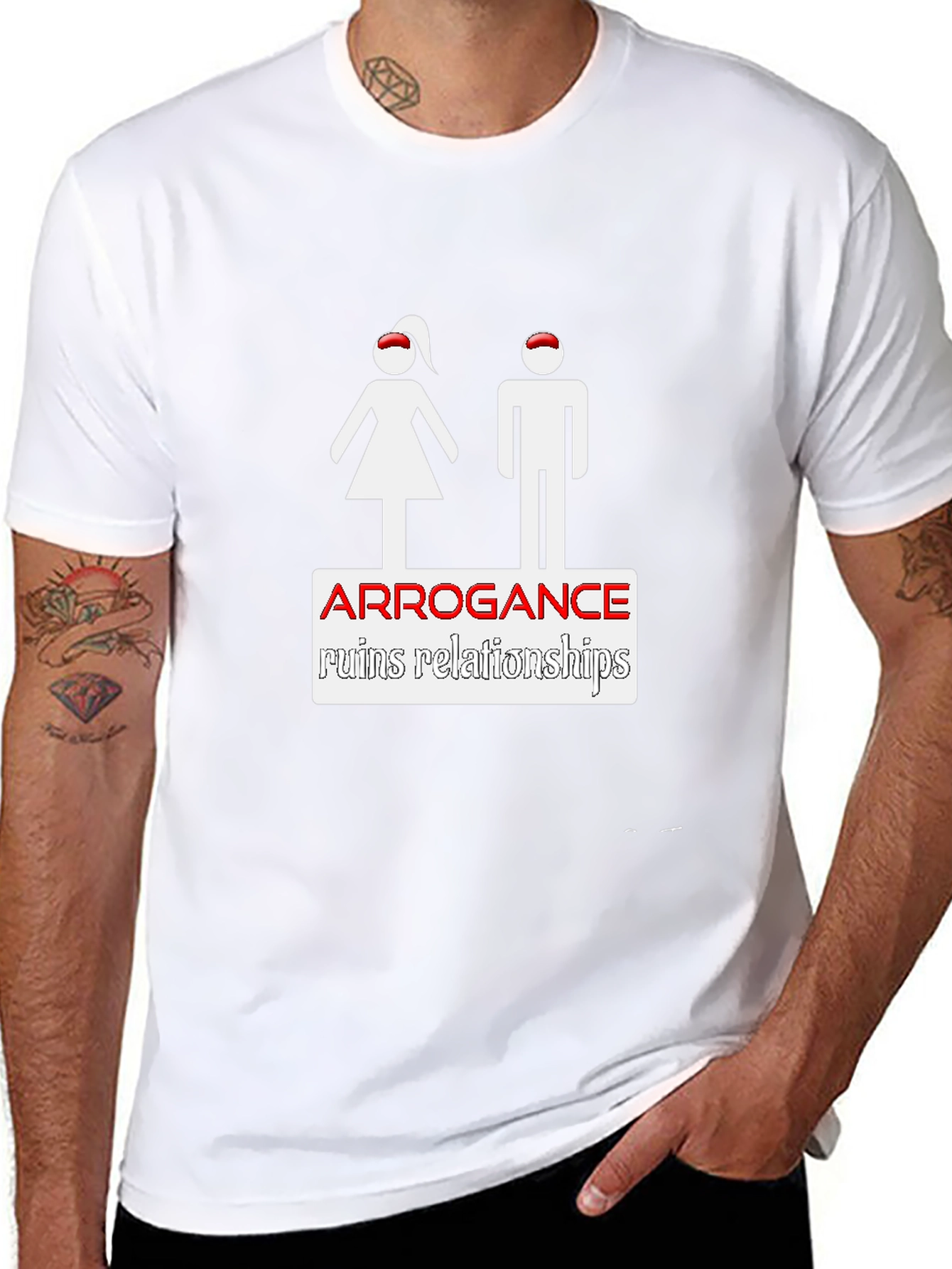 Arrogance Ruins Relationships Graphic Tee
