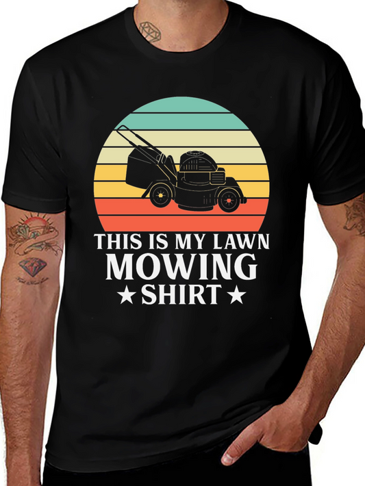 Lawn Mowing Shirt - Retro Gardener Tee