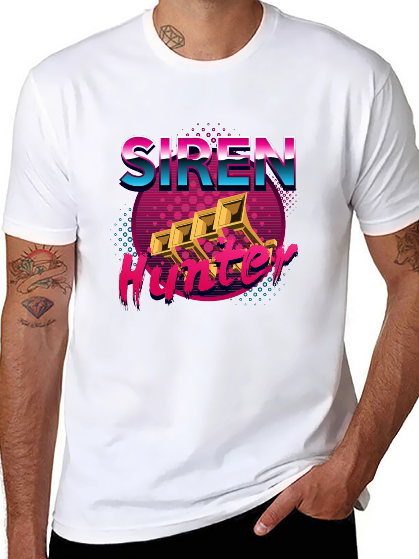 Siren Hunter Retro Graphic T-Shirt